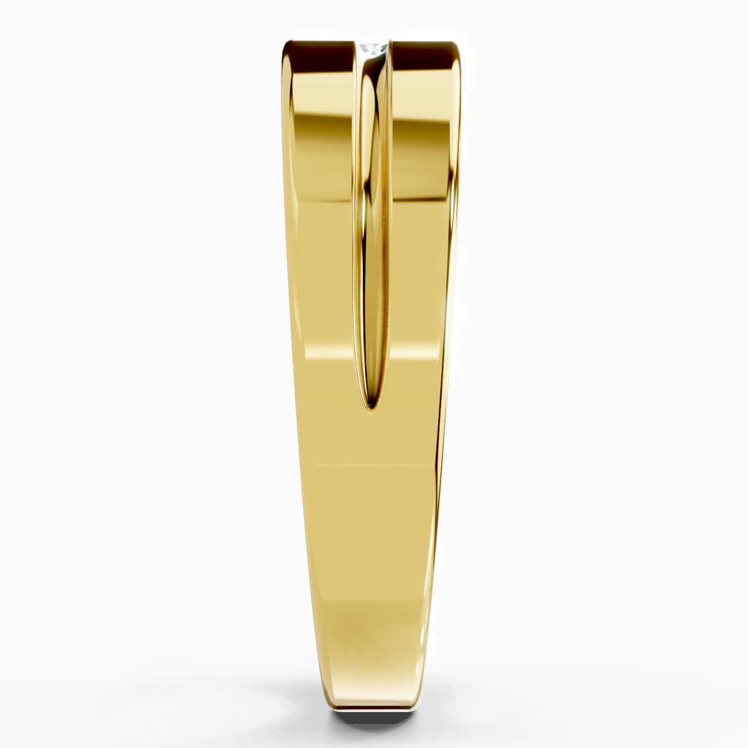 0.3 Carat Knife Edge Engagement Ring | 14K Yellow Gold