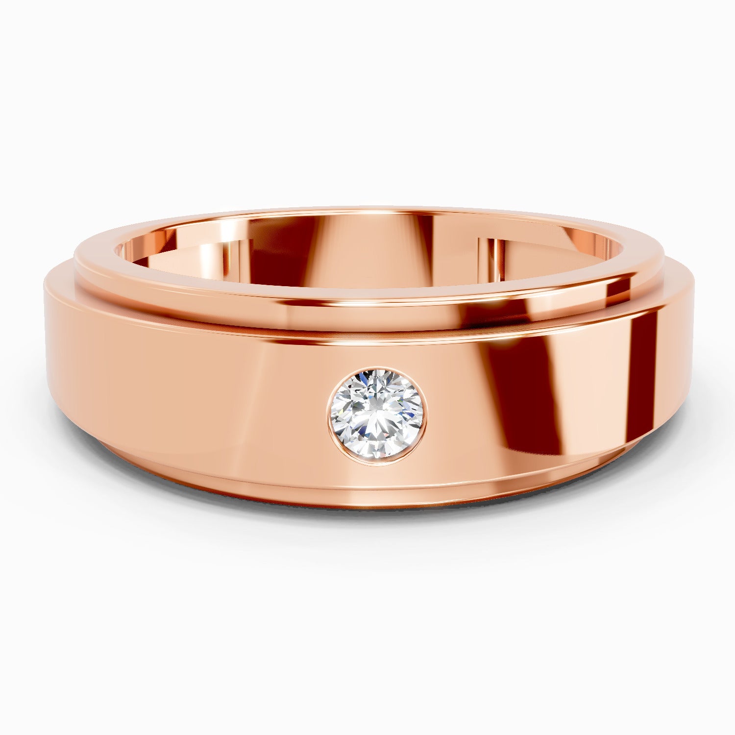 0.11 Carat Titan Engagement Ring | 14K Rose Gold