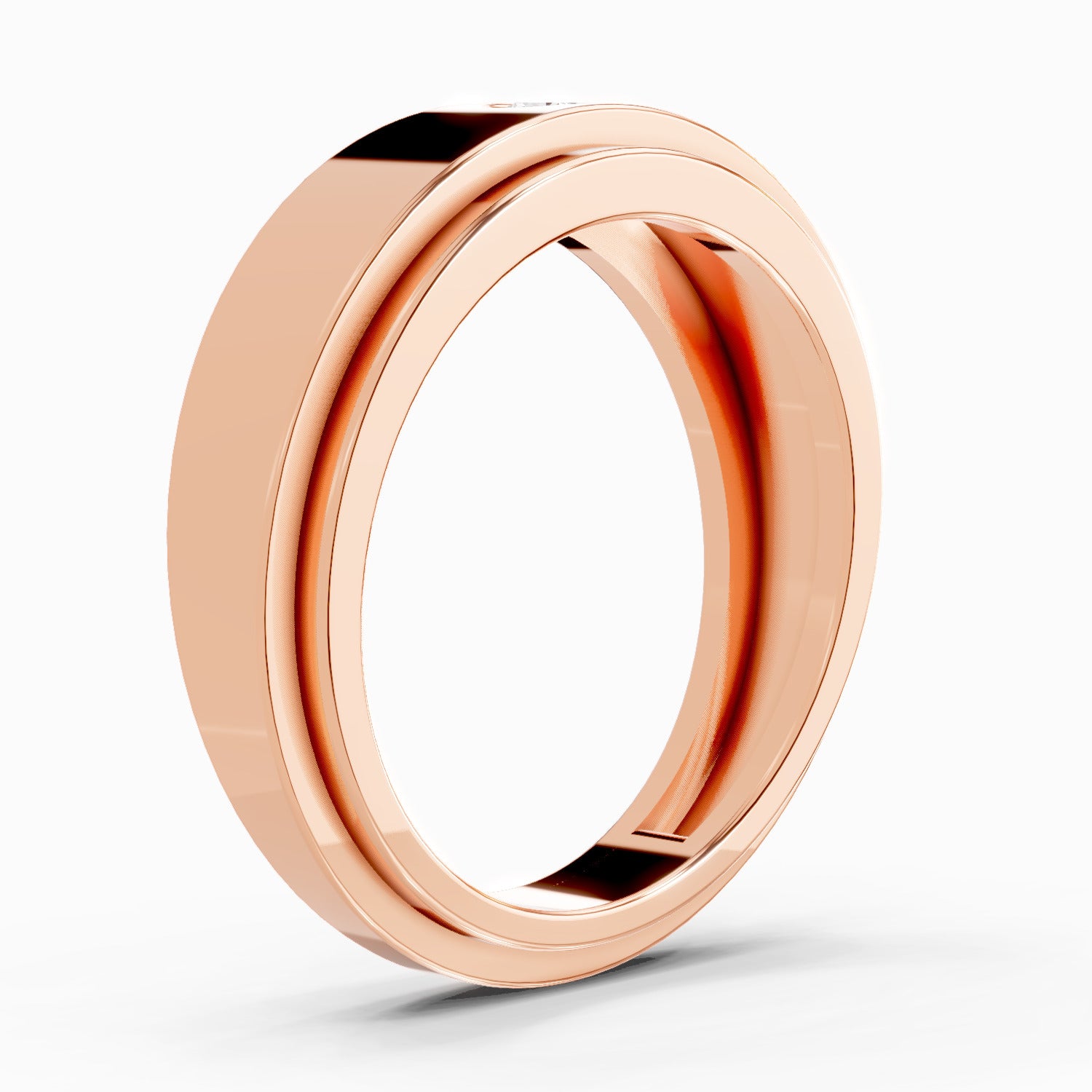 0.11 Carat Titan Engagement Ring | 14K Rose Gold