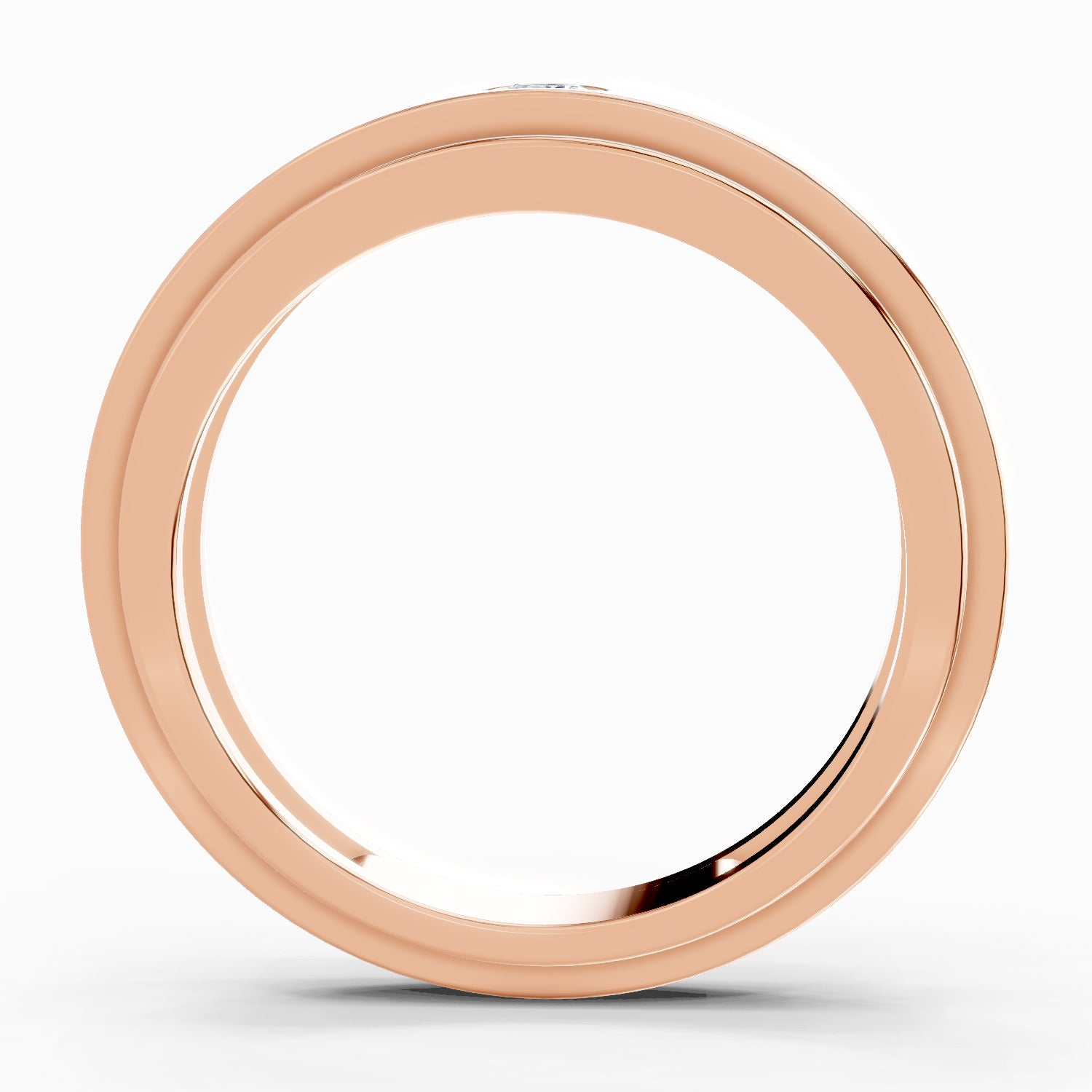 0.11 Carat Titan Engagement Ring | 14K Rose Gold