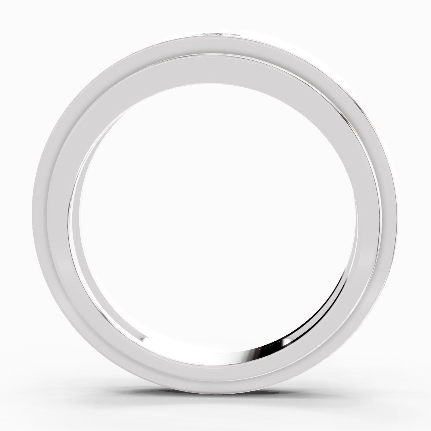 0.11 Carat Titan Engagement Ring | 14K White Gold