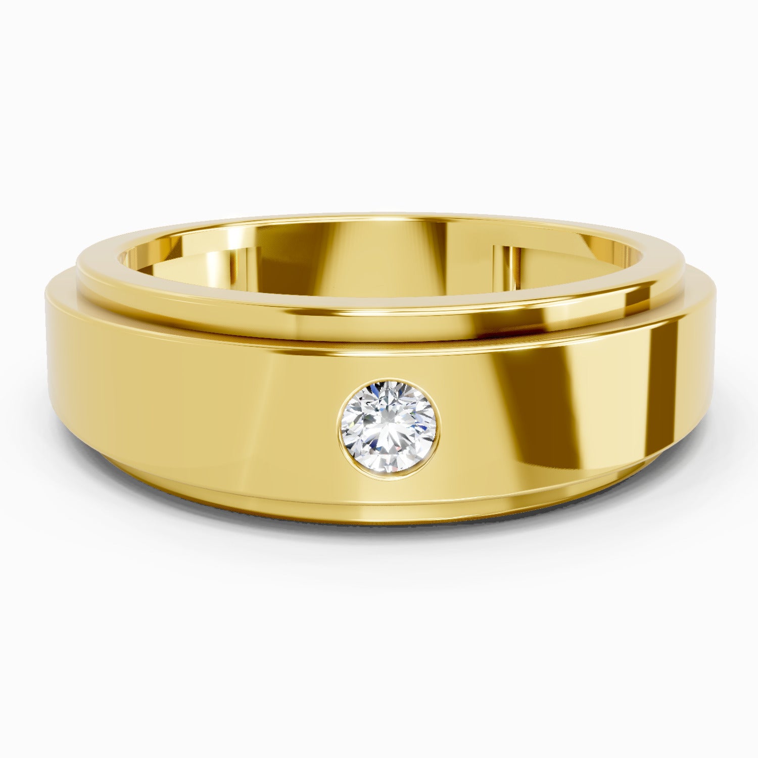 0.11 Carat Titan Engagement Ring | 14K Yellow Gold