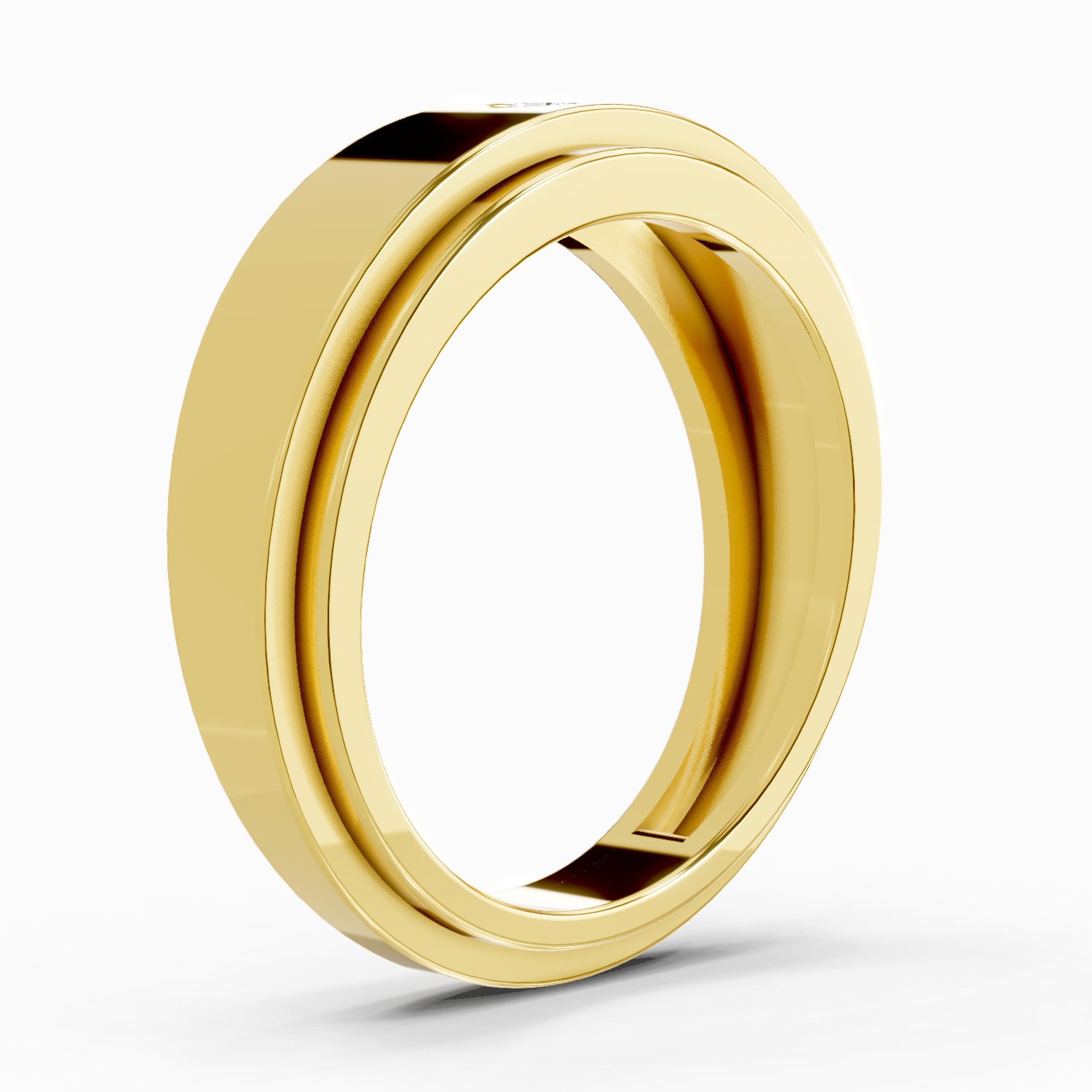0.11 Carat Titan Engagement Ring | 14K Yellow Gold