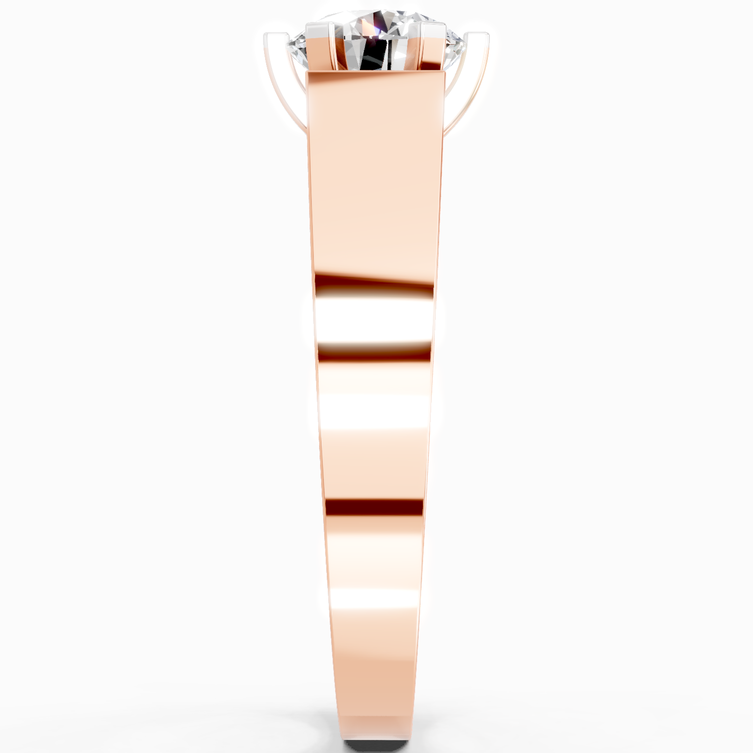 1.25 Ct Round Ring | 14K Rose Gold