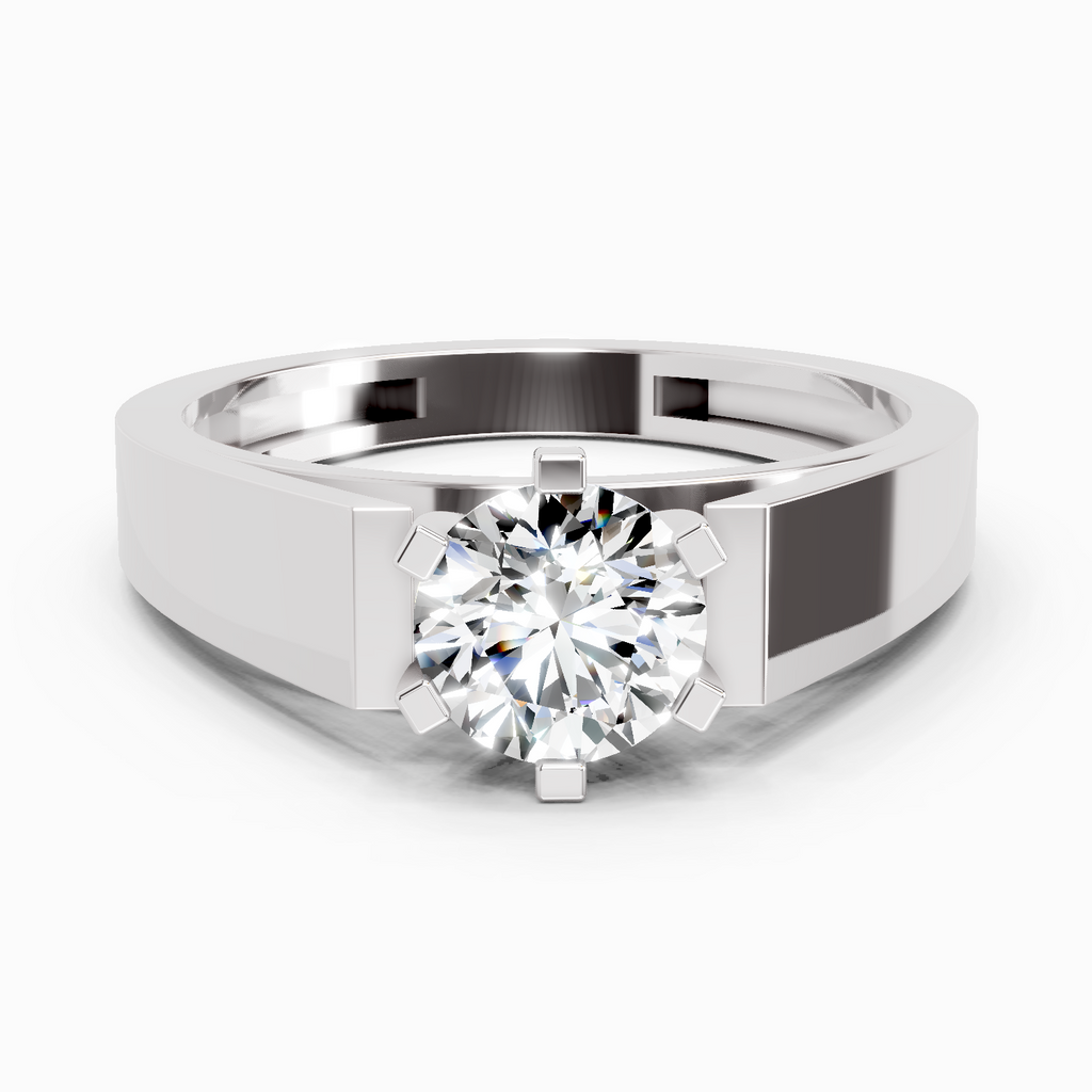 1.25 Ct Round Ring | 14K White Gold