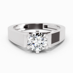 1.25 Ct Round Ring | 14K White Gold