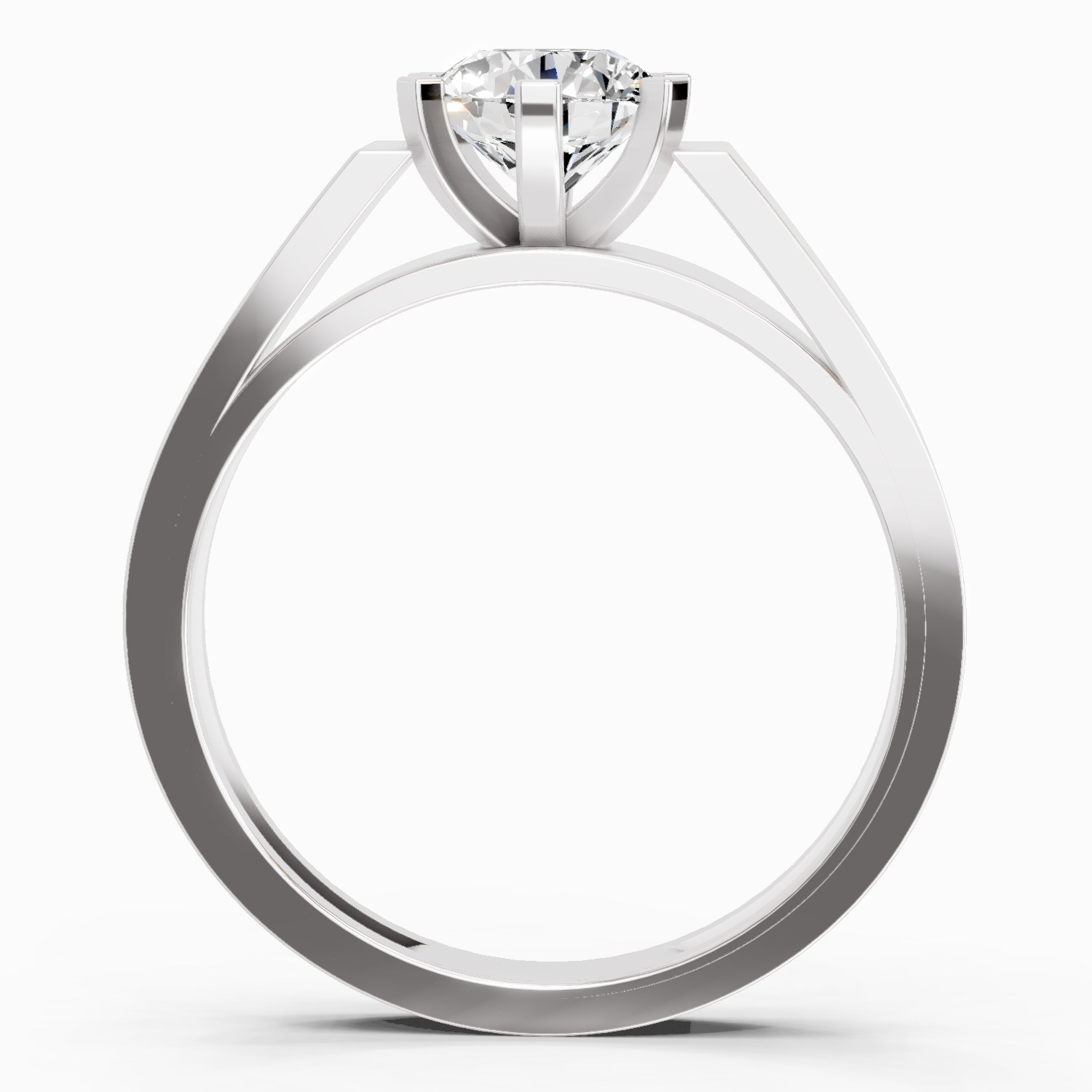 1.25 Ct Round Ring | 14K White Gold