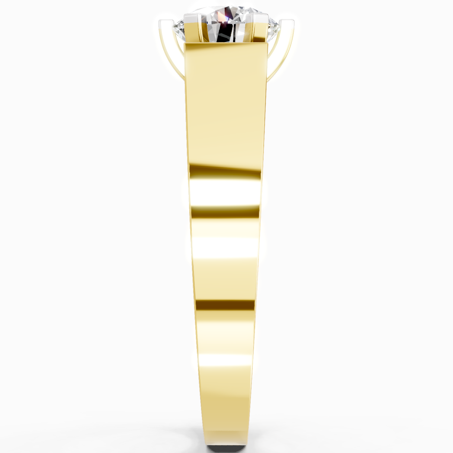 1.25 Ct Round Ring | 14K Yellow Gold