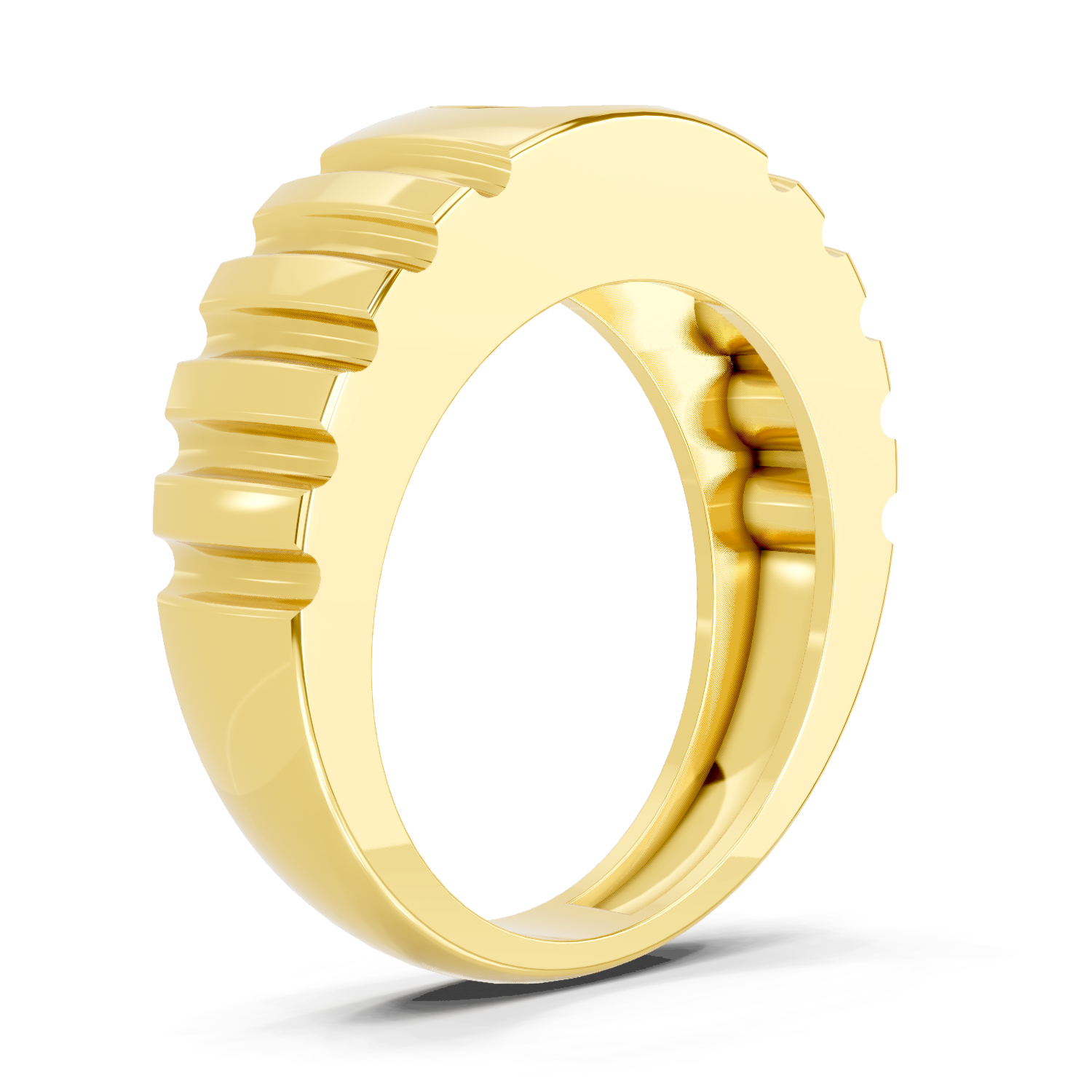1 Ct Round Solitaire Diamond Ring | 14K Yellow Gold