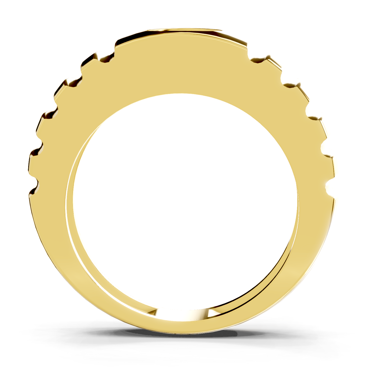 1 Ct Round Solitaire Diamond Ring | 14K Yellow Gold