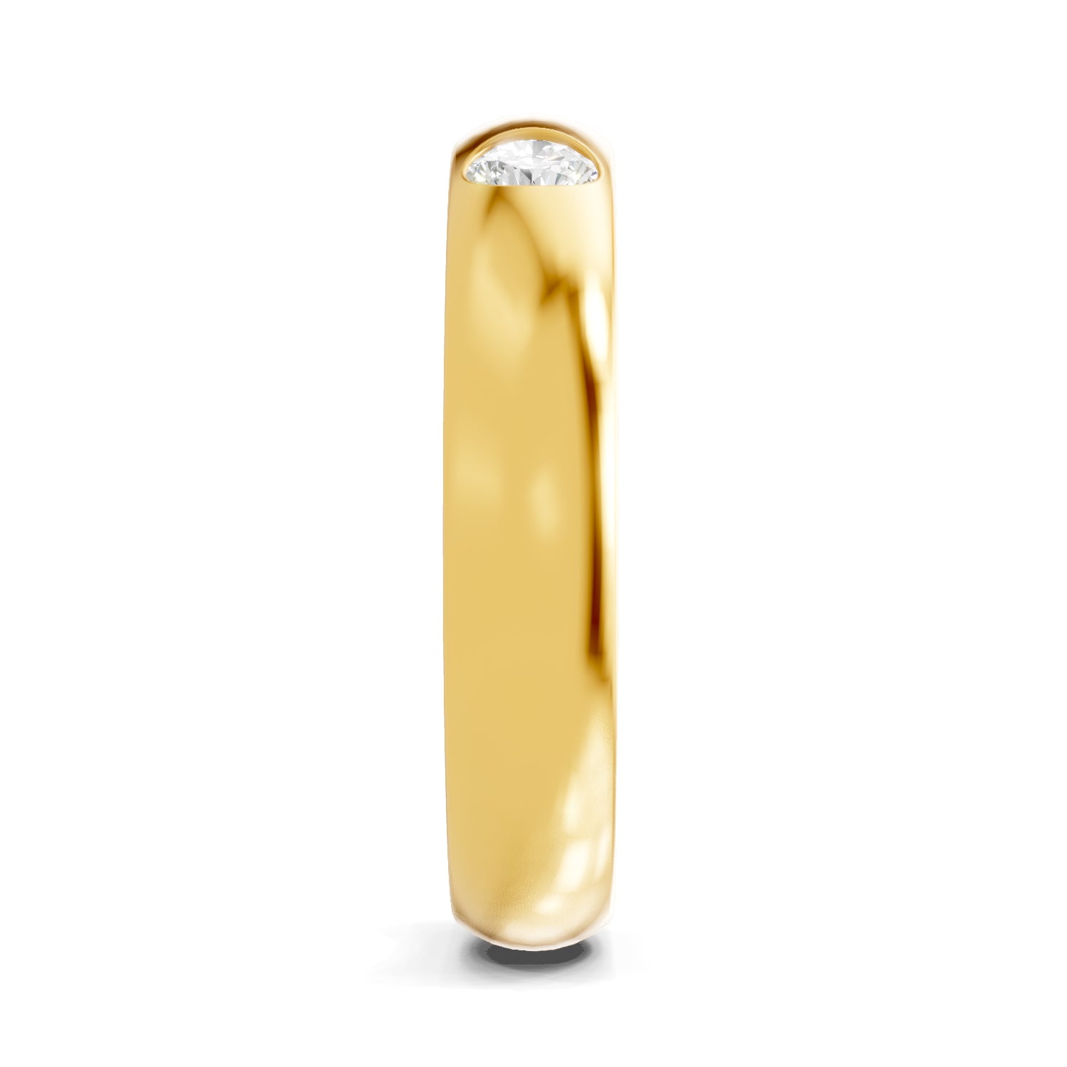 0.53 Carat  | 925 Sterling Silver Gold Plated Fashion Band Ring