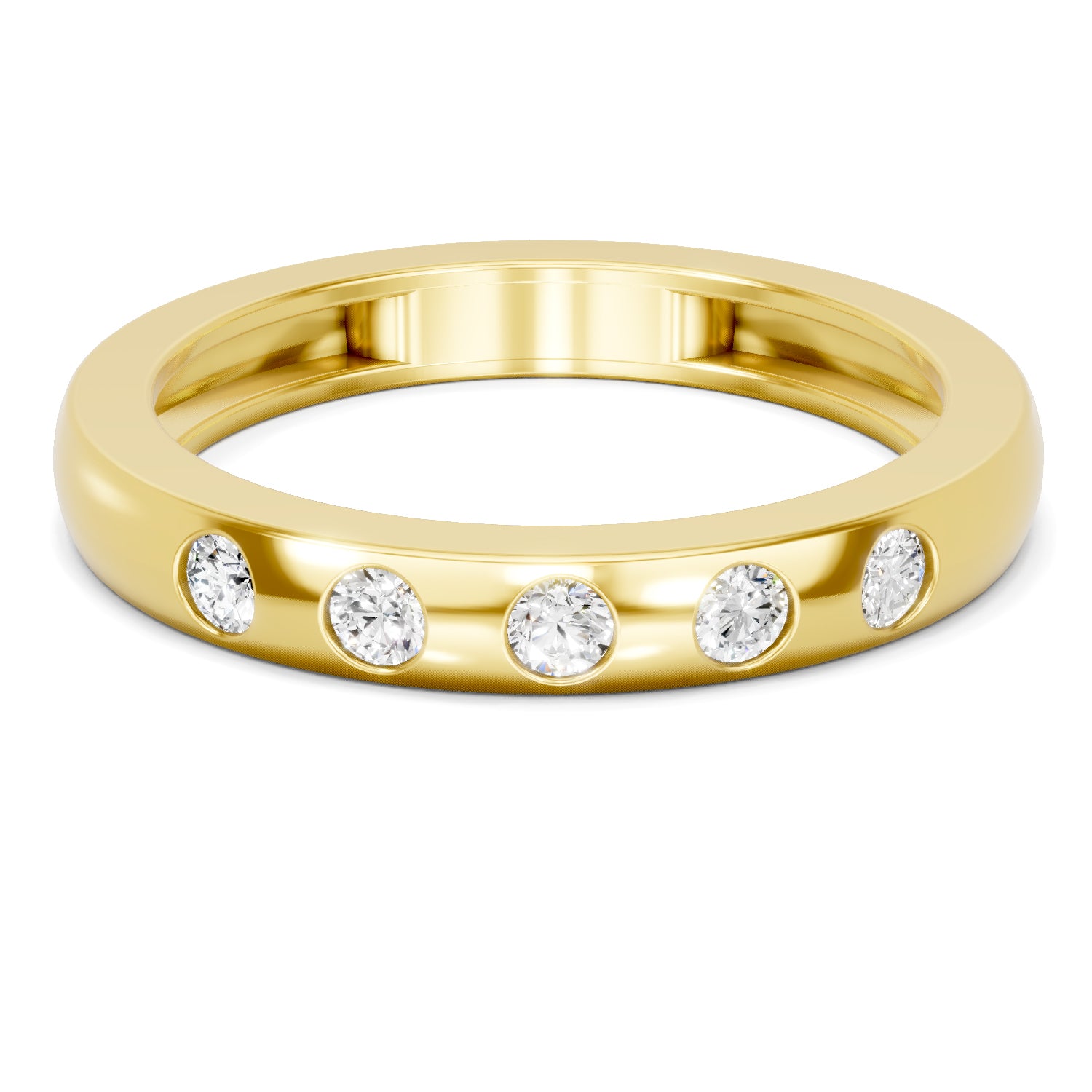 0.18 Carat  | 925 Sterling Silver Gold Plated Fashion Ring