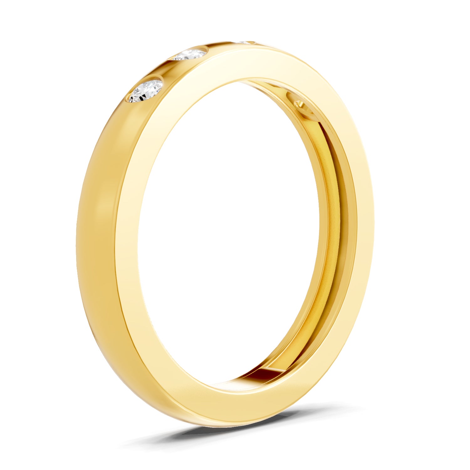 0.18 Carat  | 925 Sterling Silver Gold Plated Fashion Ring