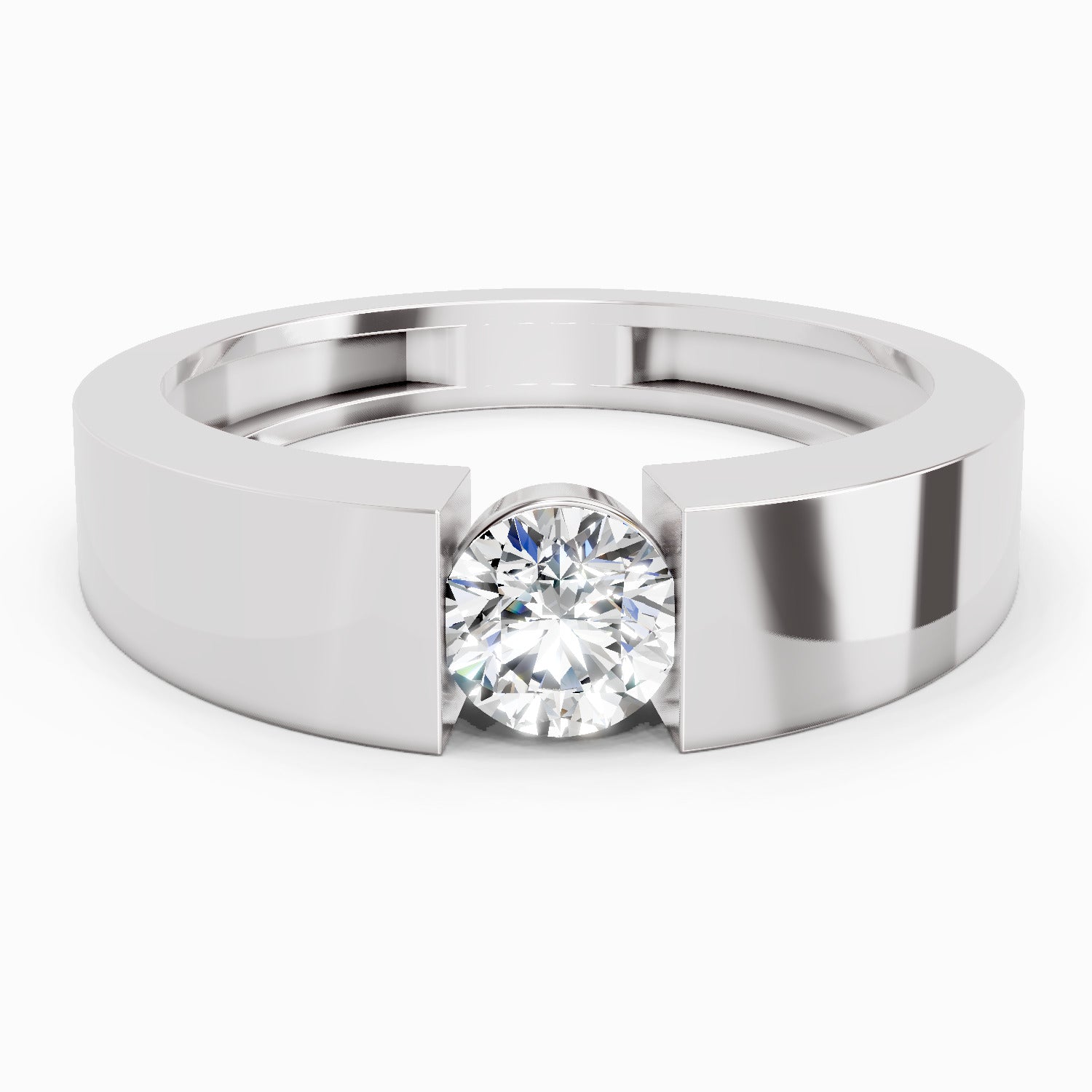 0.5 Carat Engagement Ring | 14K White Gold