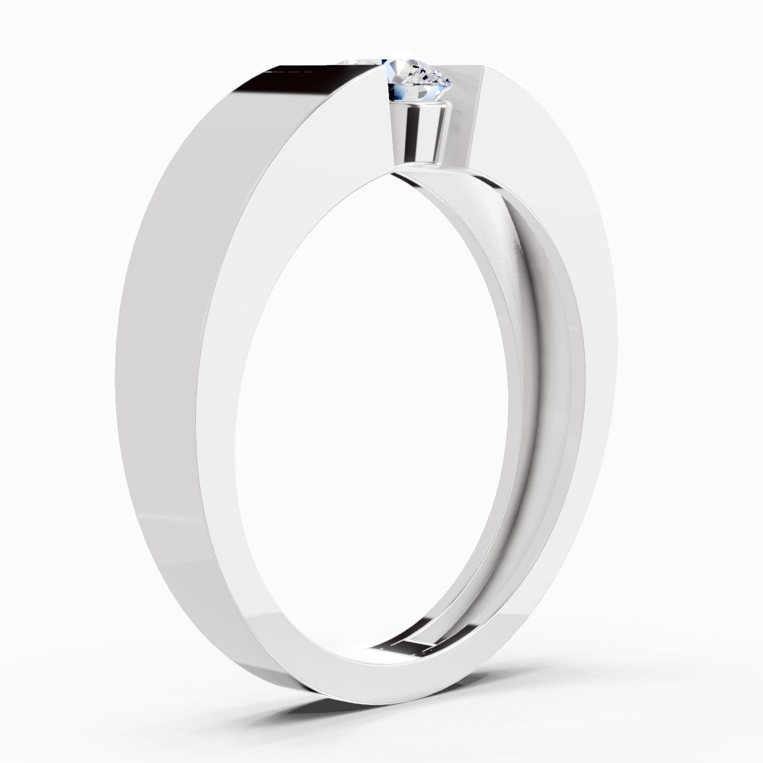 0.5 Carat Engagement Ring | 14K White Gold