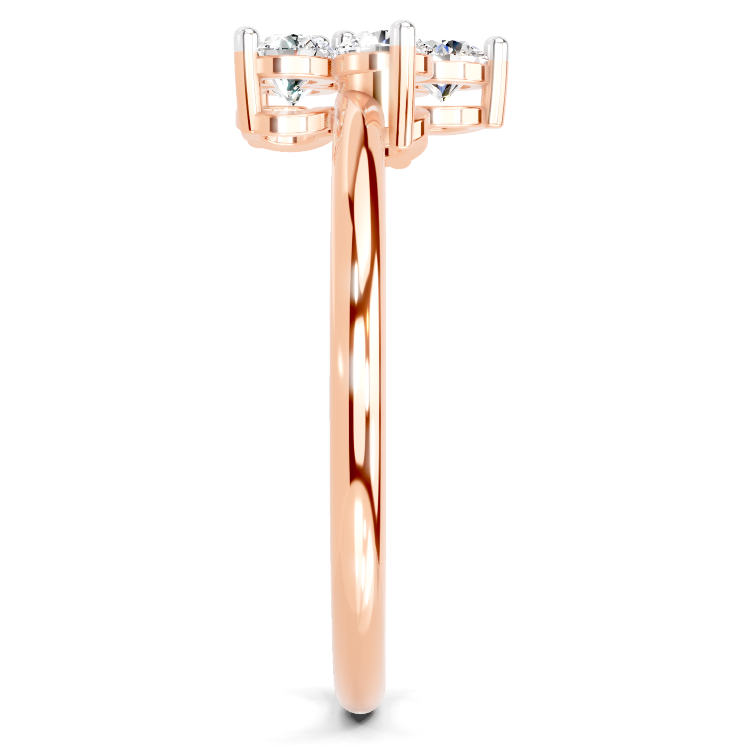 0.57 Carat Luminous Lily Promise Engagement Ring | 14K Rose Gold