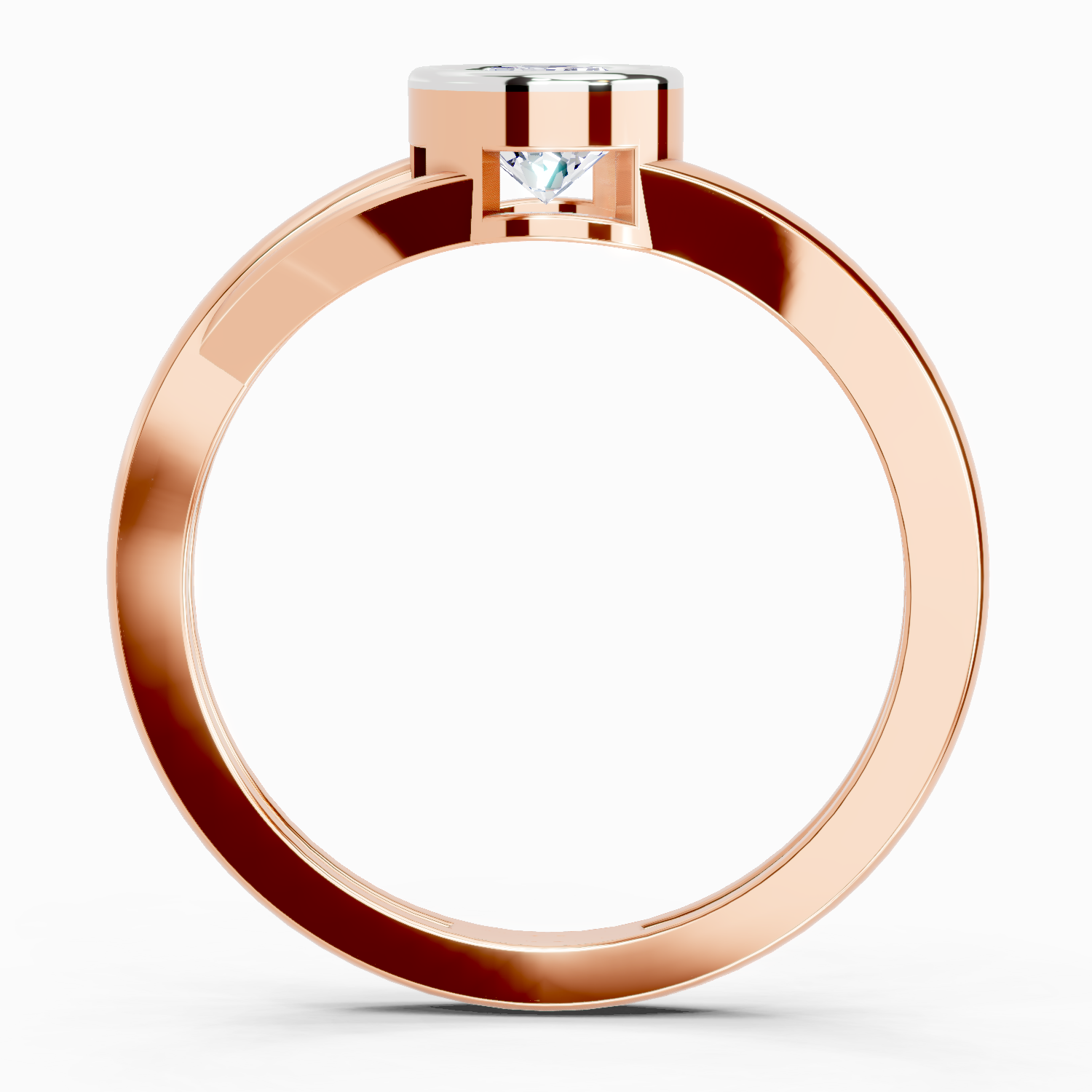 0.7 Ct Round Solitaire Ring | 14K Rose Gold