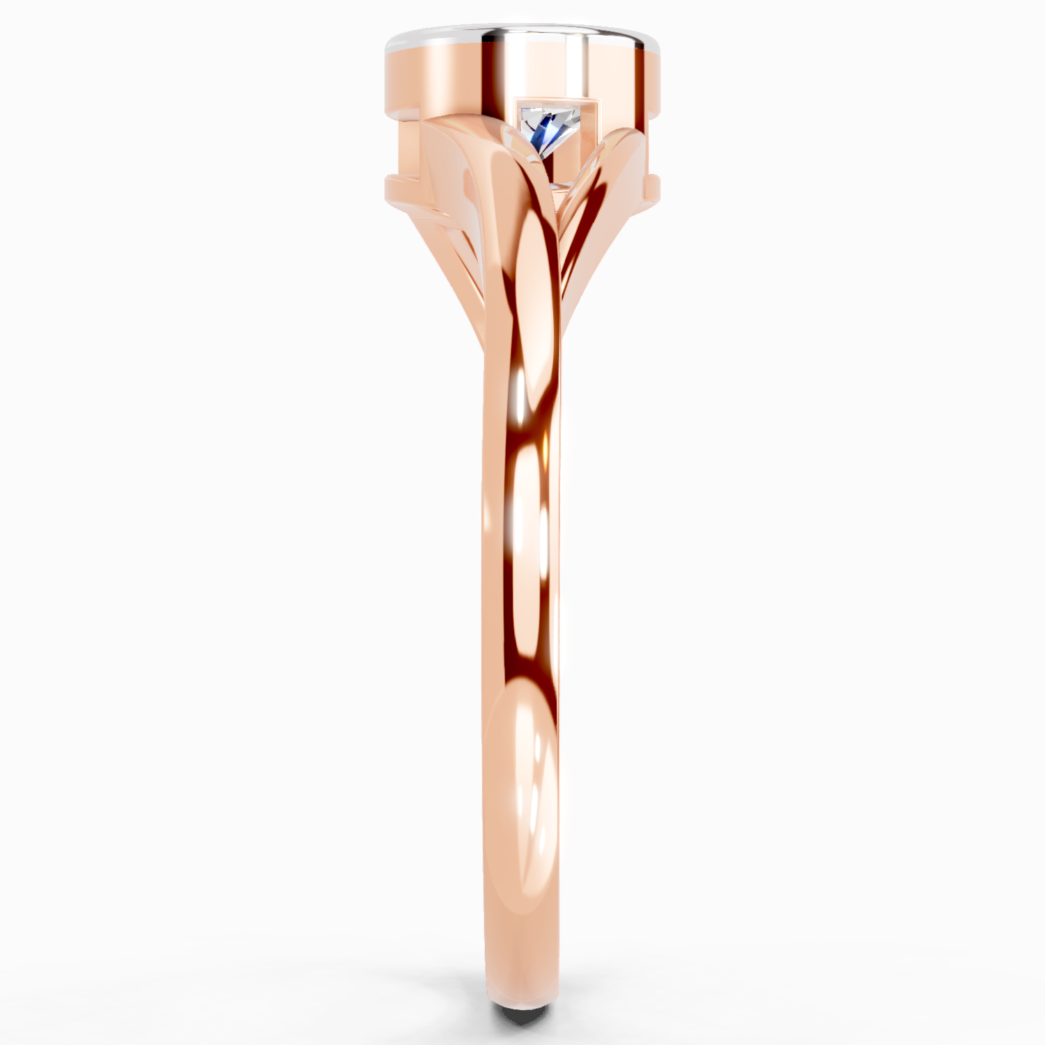 0.7 Ct Round Solitaire Ring | 14K Rose Gold