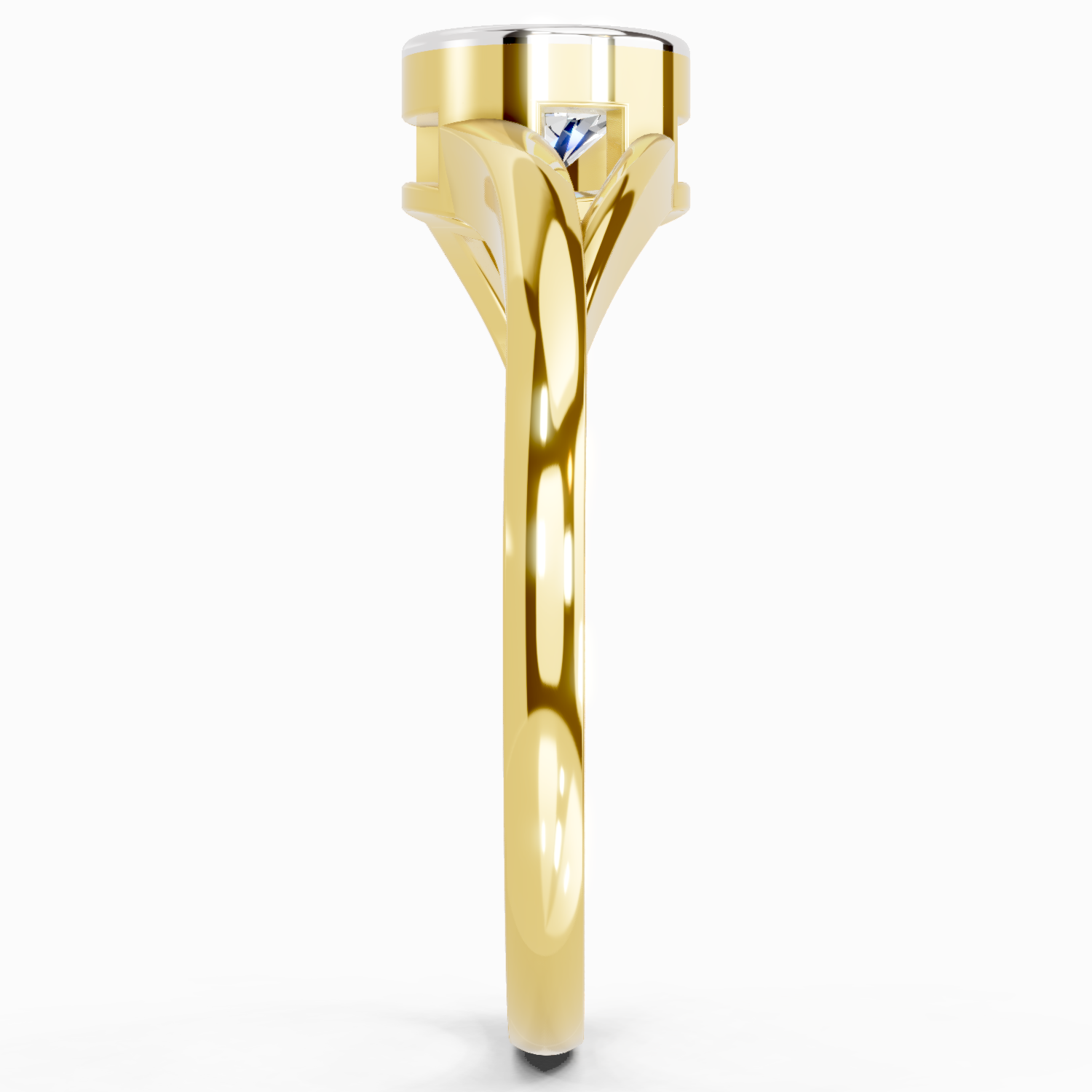 0.7 Ct Round Solitaire Ring | 14K Yellow Gold