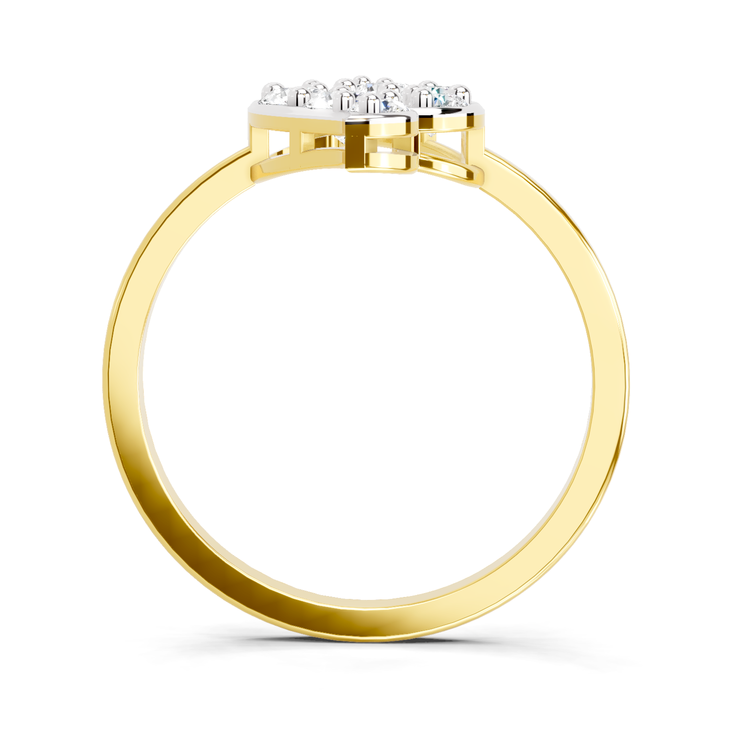 0.6 Ct Round Shape Diamond Ring | 14K Yellow Gold