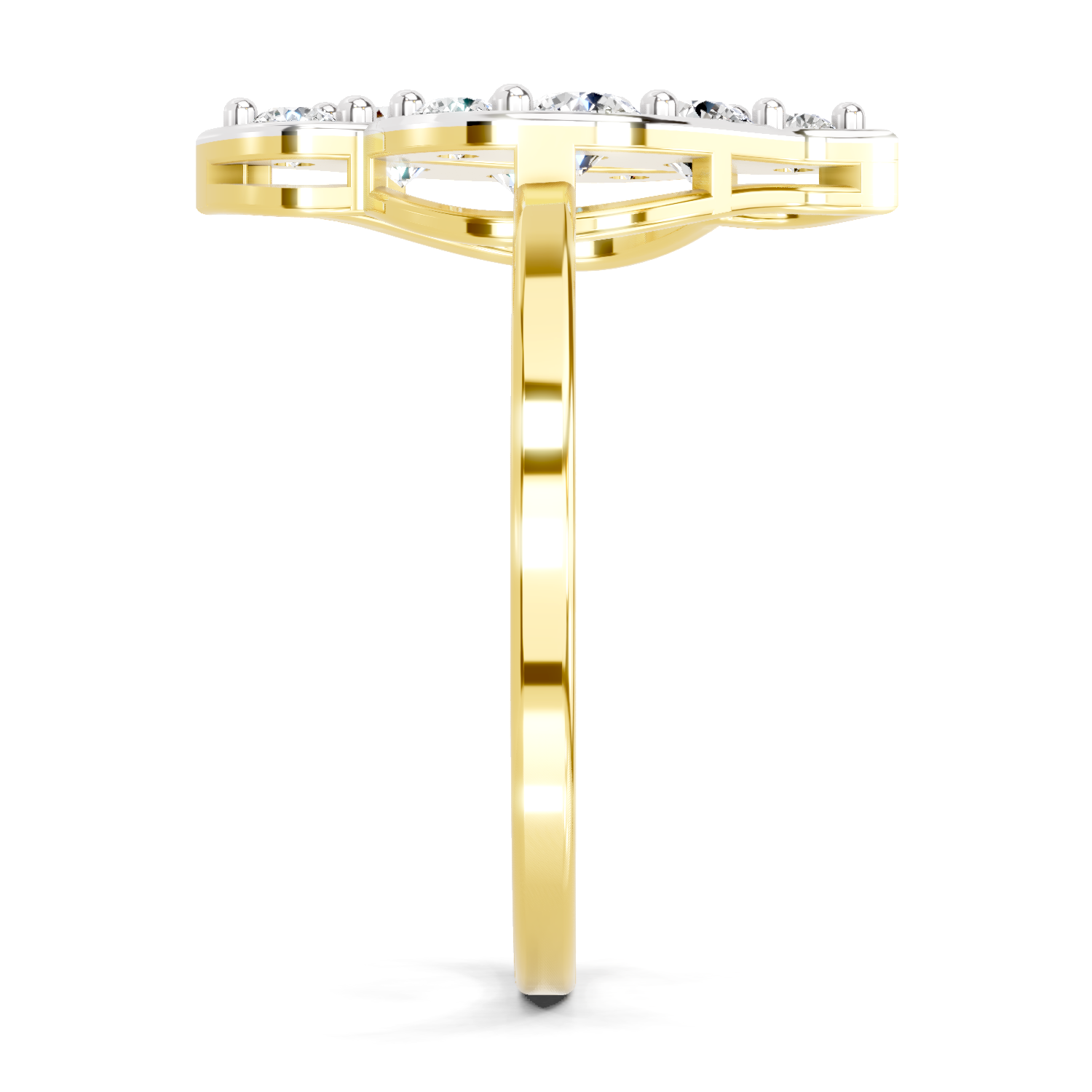 0.6 Ct Round Shape Diamond Ring | 14K Yellow Gold