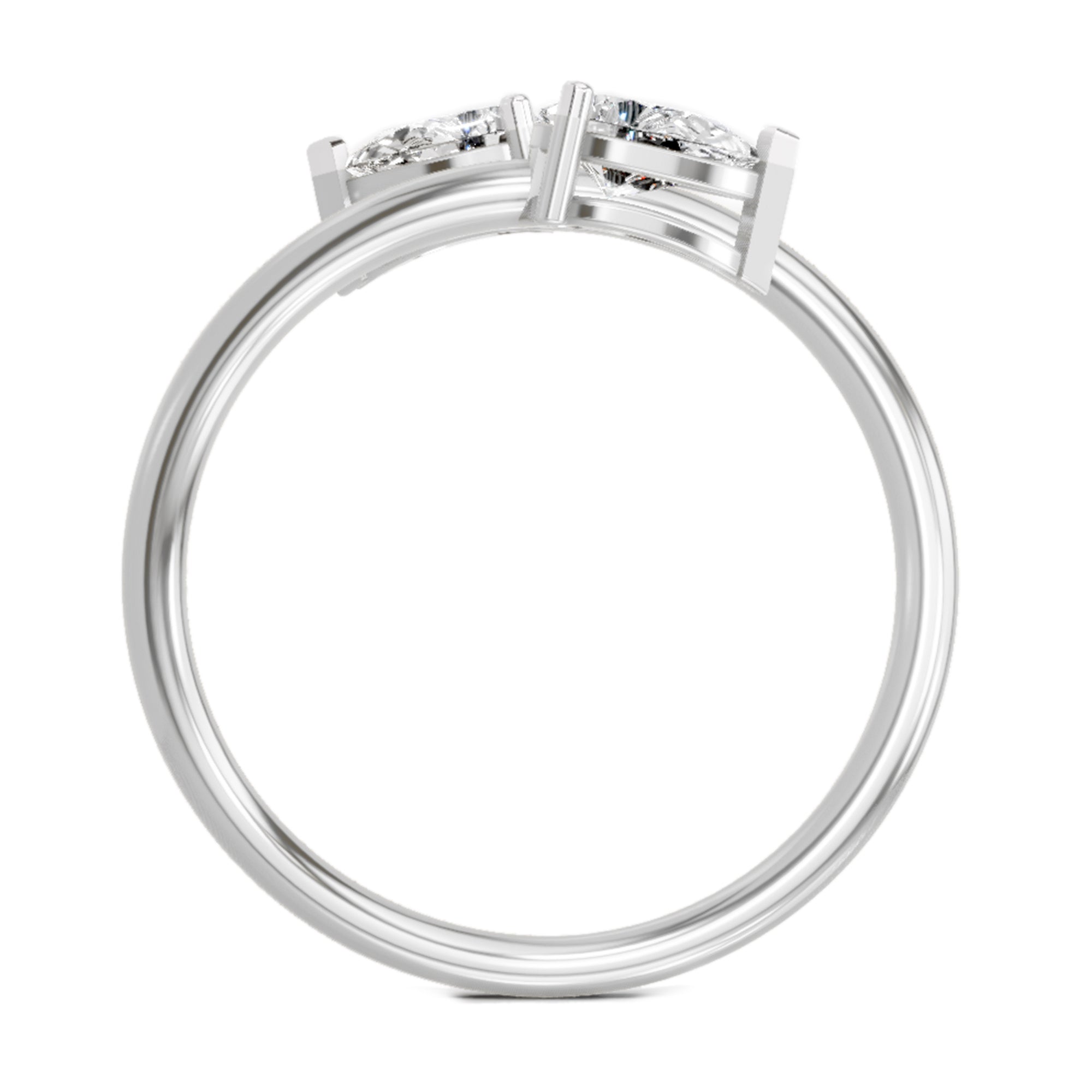Solitaire Ring | 14K White Gold