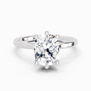 2.06 Carat Cushion Shape Solitaire Diamond Ring | 14K White Gold