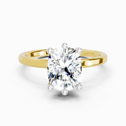 2.06 Carat Cushion Shape Solitaire Diamond Ring | 14K Yellow Gold