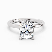2.13 Carat Cushion Shape Solitaire Diamond Ring | 14K White Gold