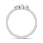 Sparkles Lab Grown Diamond 0.28 Forever Two Solitaire Ring| 14K White Gold