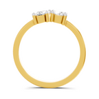 Sparkles Lab Grown Diamond 0.28 Forever Two Solitaire Ring| 14K Yellow Gold