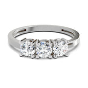 3 Stone 0.75 Ct  Round Shape Diamond | 14K White Gold