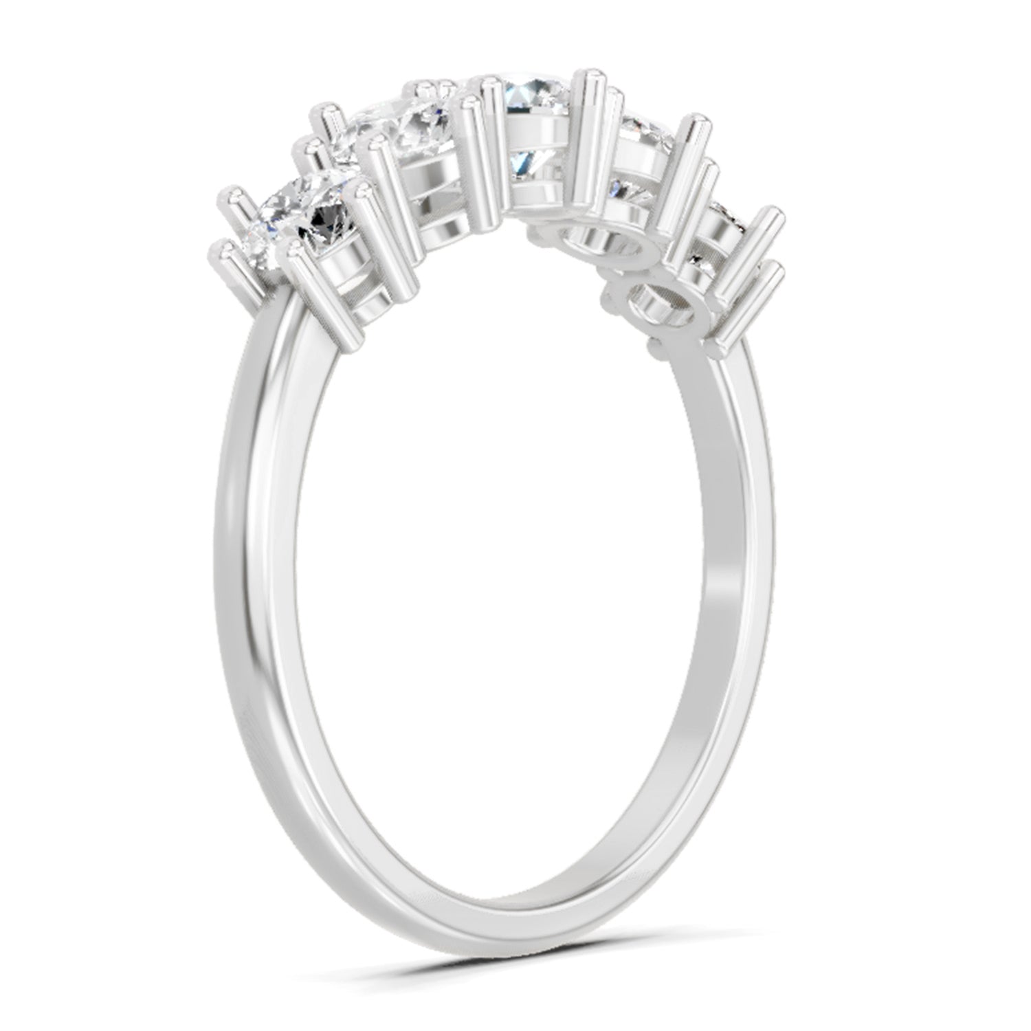 1.04 Ct Round Ring |  14K White Gold