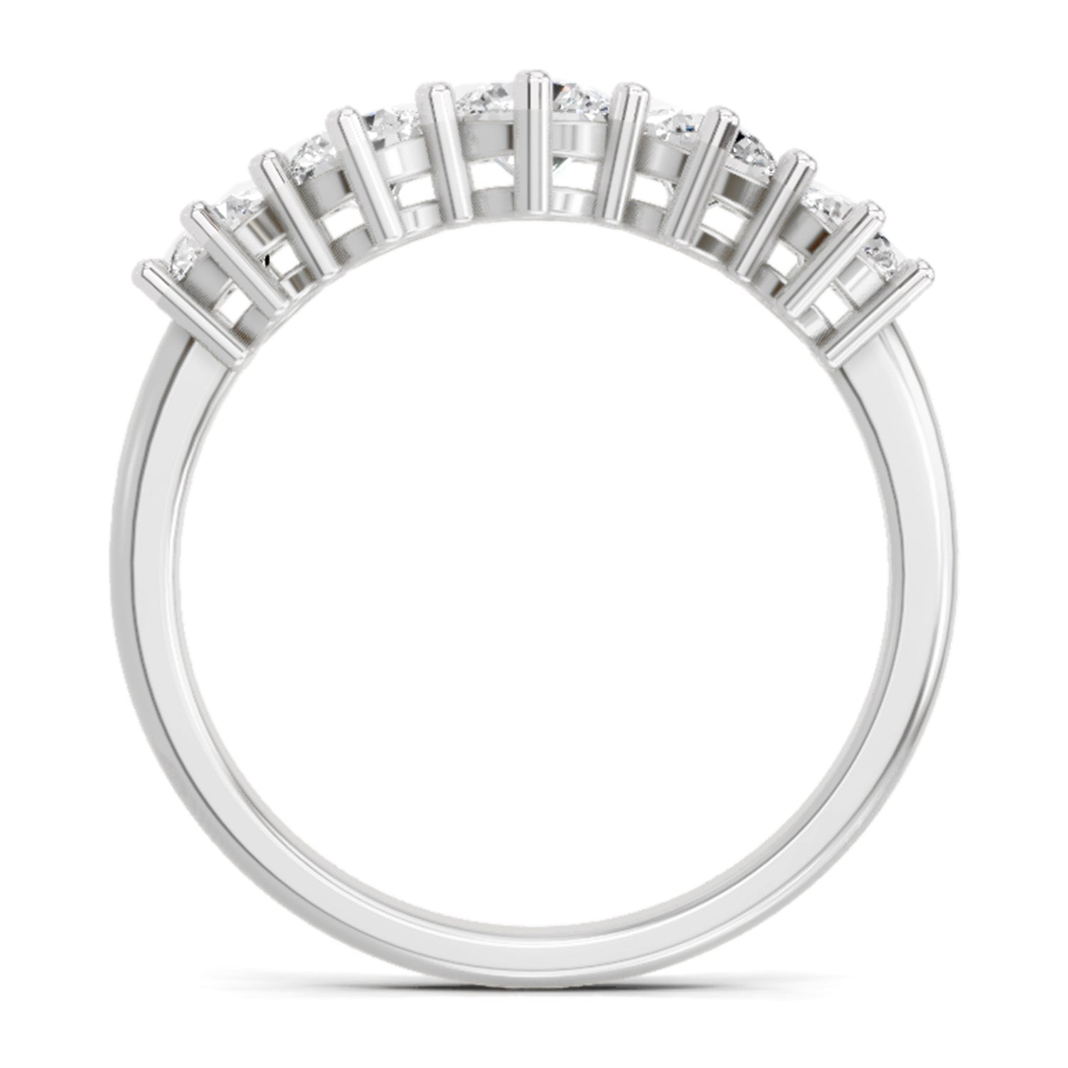 1.04 Ct Round Ring |  14K White Gold