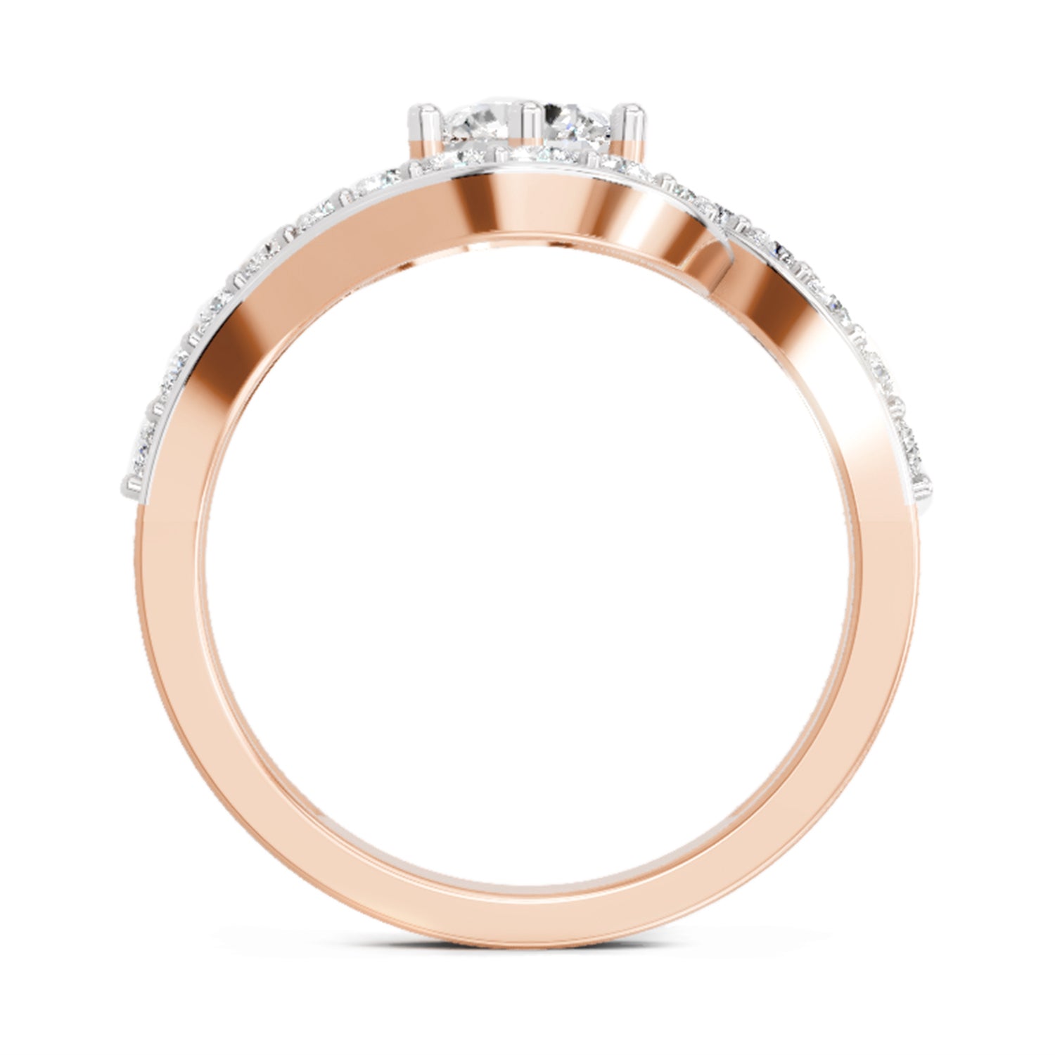 1.29 Ct Round Halo Ring | 14K Rose Gold