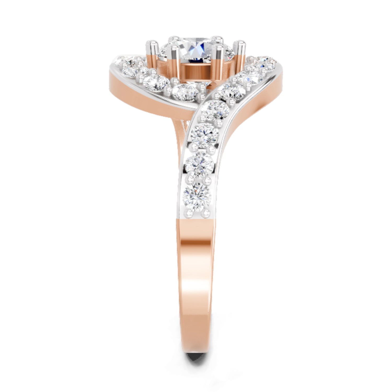 1.29 Ct Round Halo Ring | 14K Rose Gold