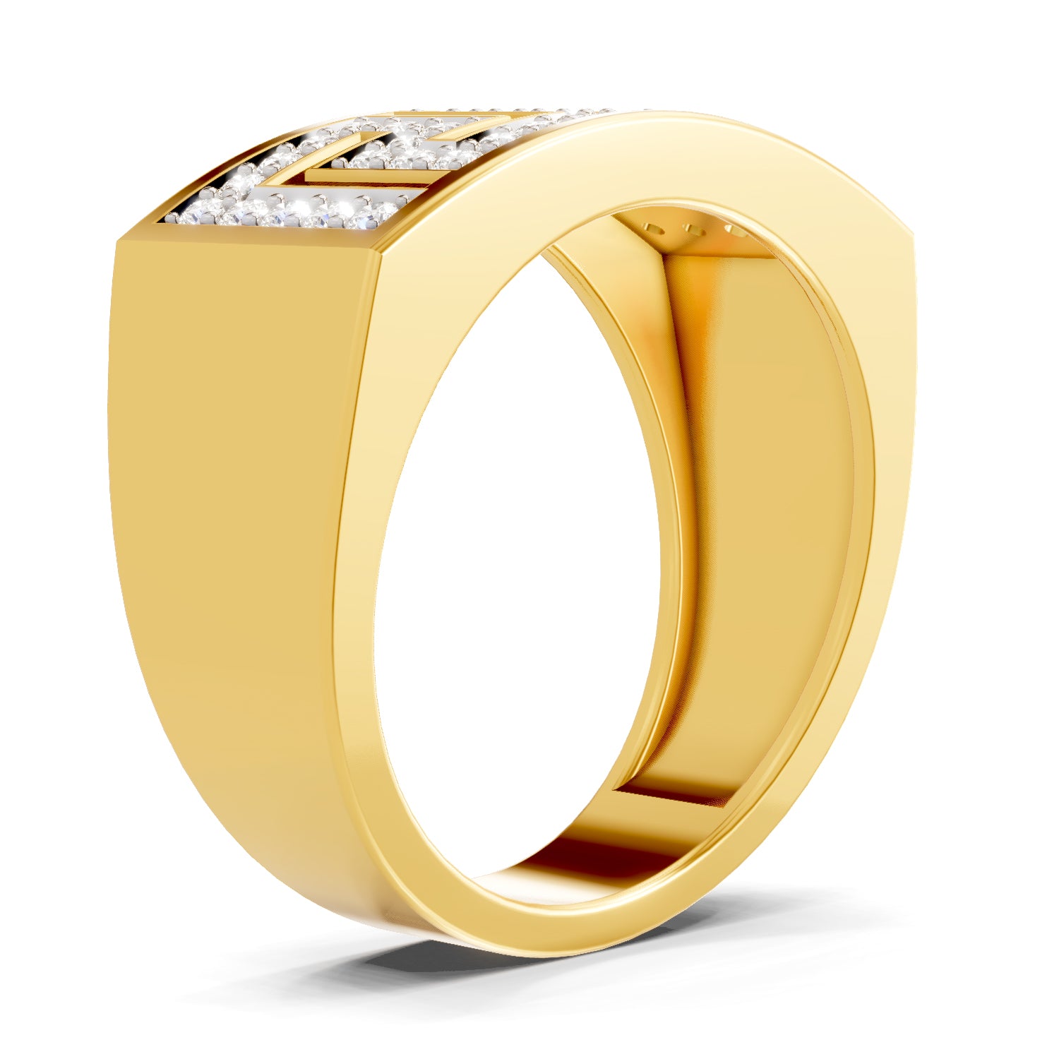 0.53 Carat  | 925 Sterling Silver Gold Plated Fashion Ring