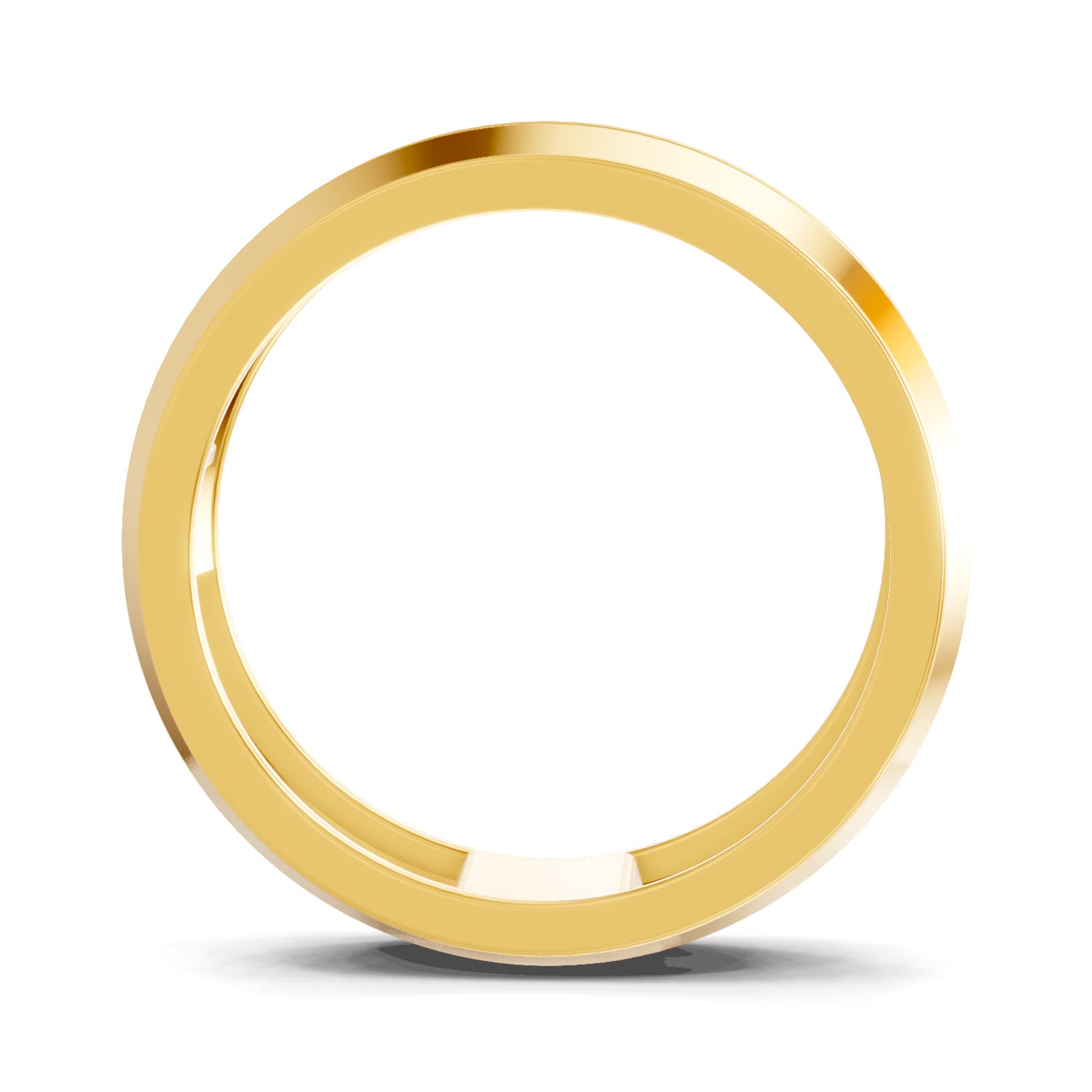 0.44 Carat  | 925 Sterling Silver Gold Plated Band Ring