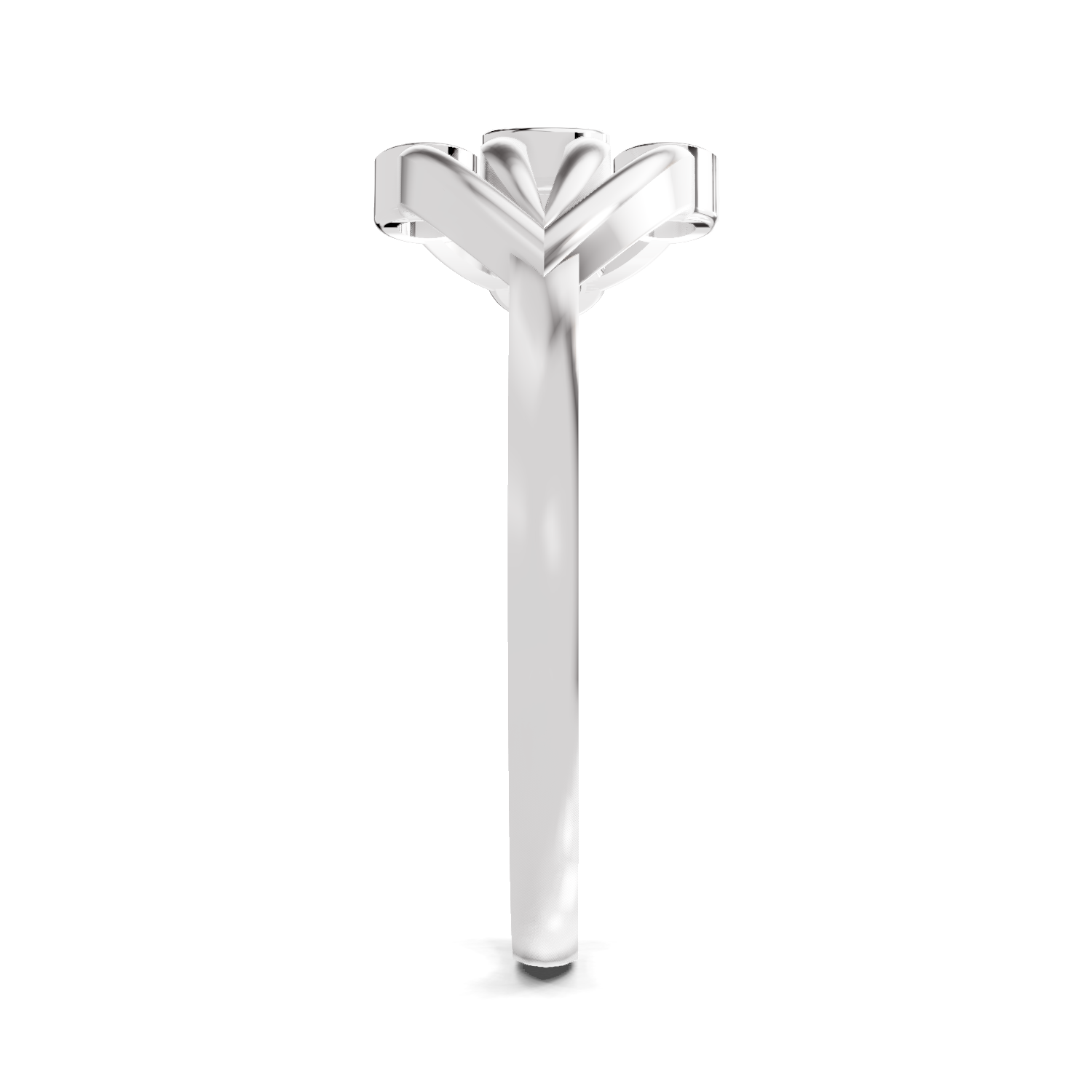 Sparkles Lab Grown Diamond 0.12 Gilded Willow Ring| 14K White Gold