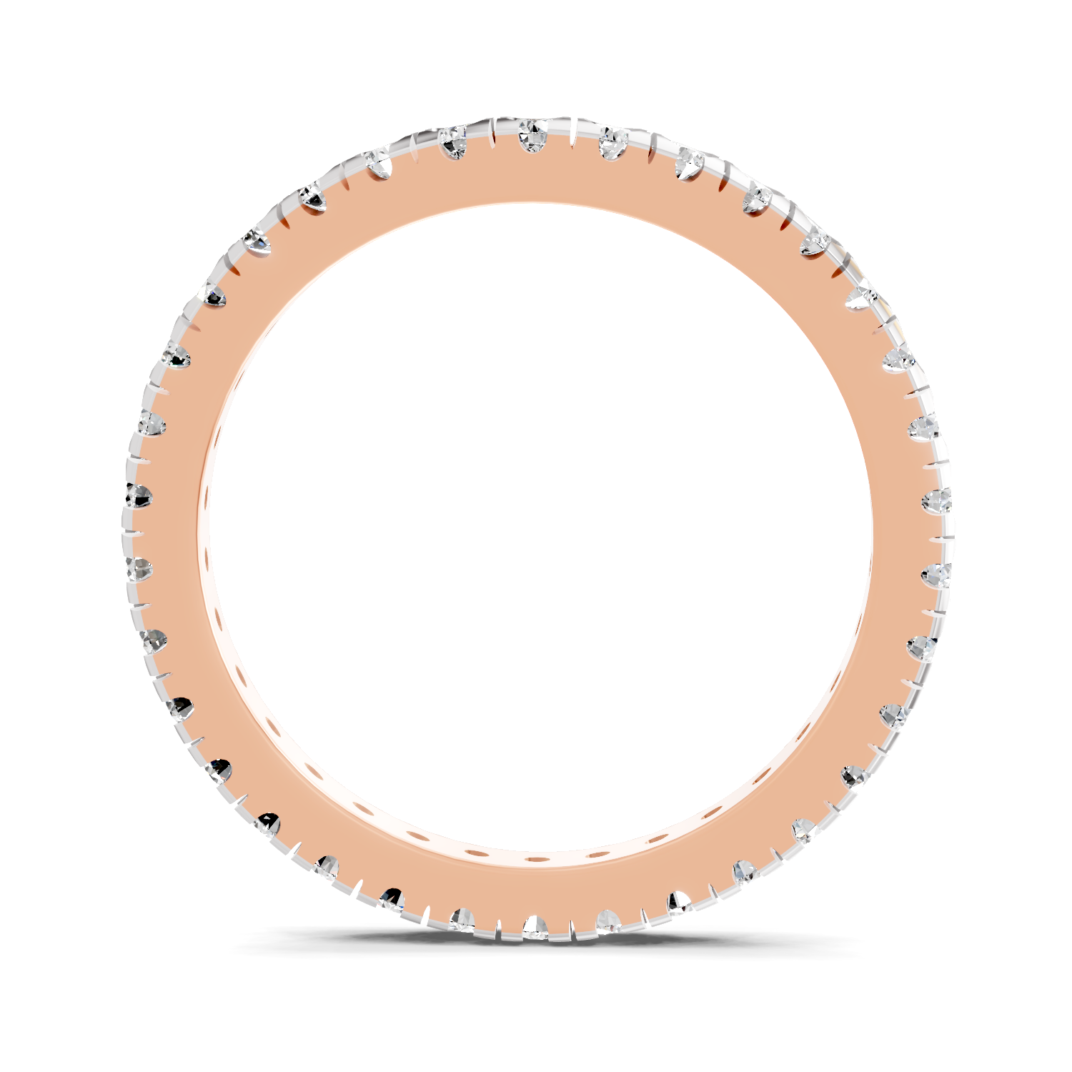 Sparkles Lab Grown Diamond 0.04 Celestia Band Ring| 14K Rose Gold
