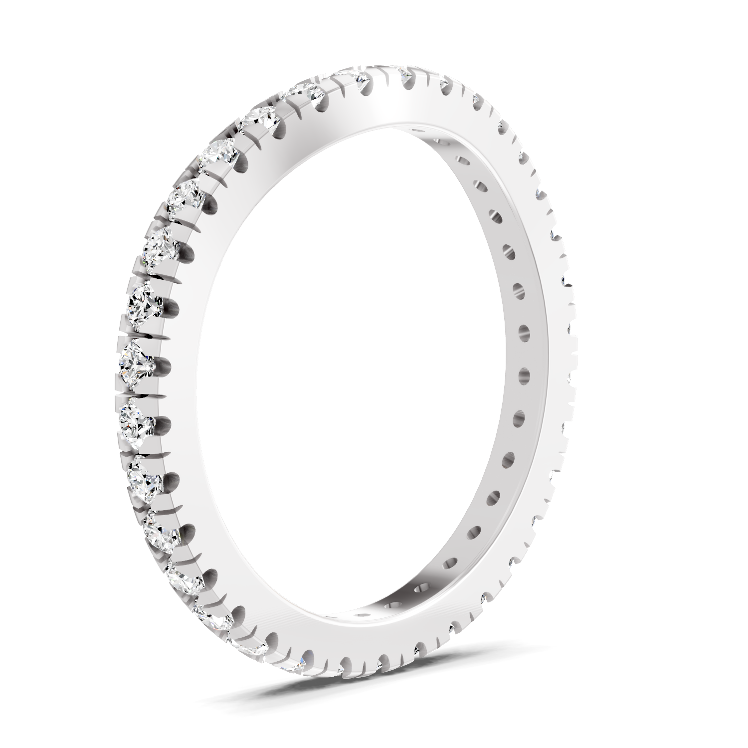Sparkles Lab Grown Diamond 0.04 Celestia Band Ring| 14K White Gold