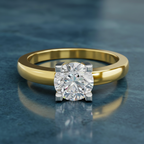 0.75 Carat Solitaire Diamond Engagement Ring | 14K Yellow Gold