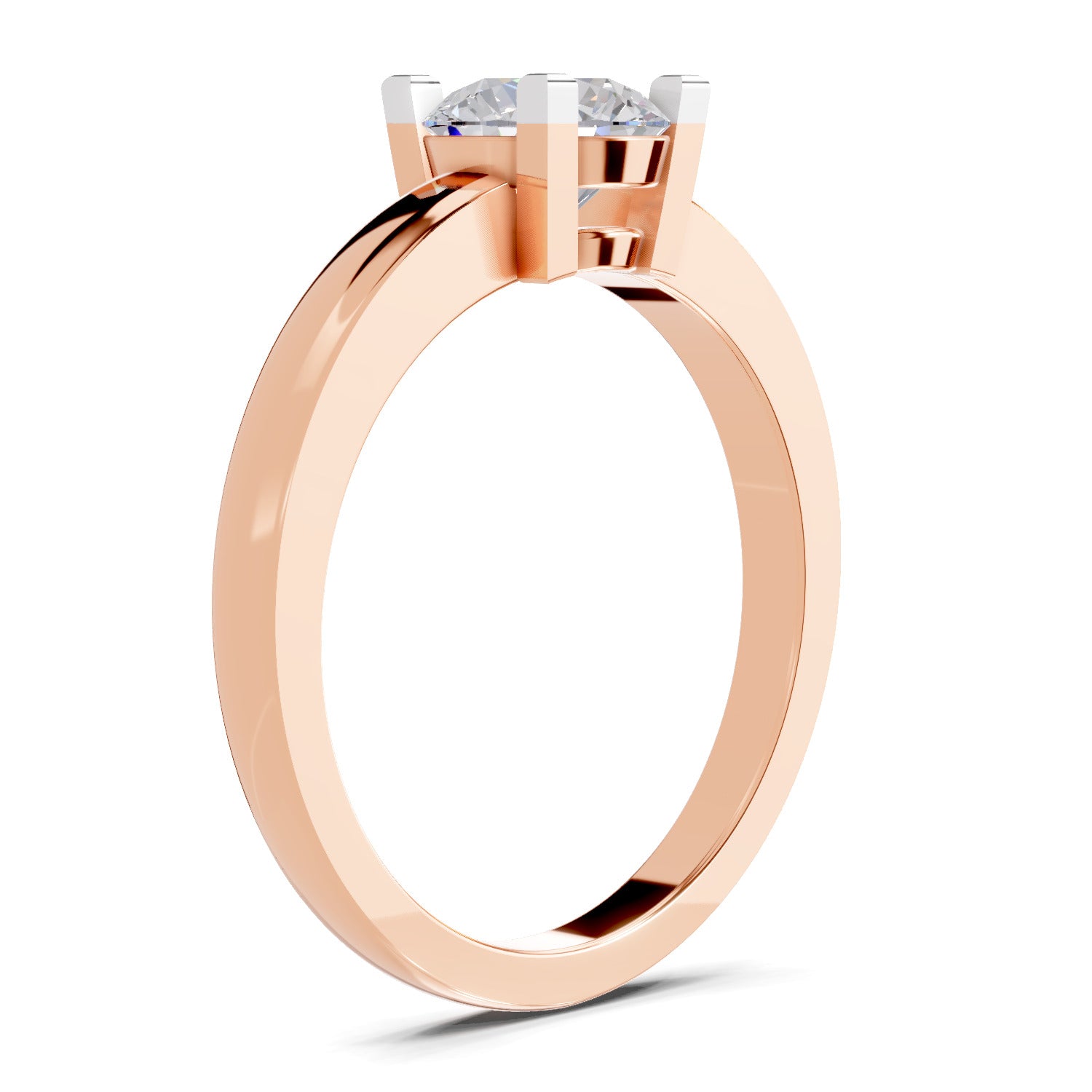 0.75 Carat Solitaire Diamond Engagement Ring | 14K Rose Gold
