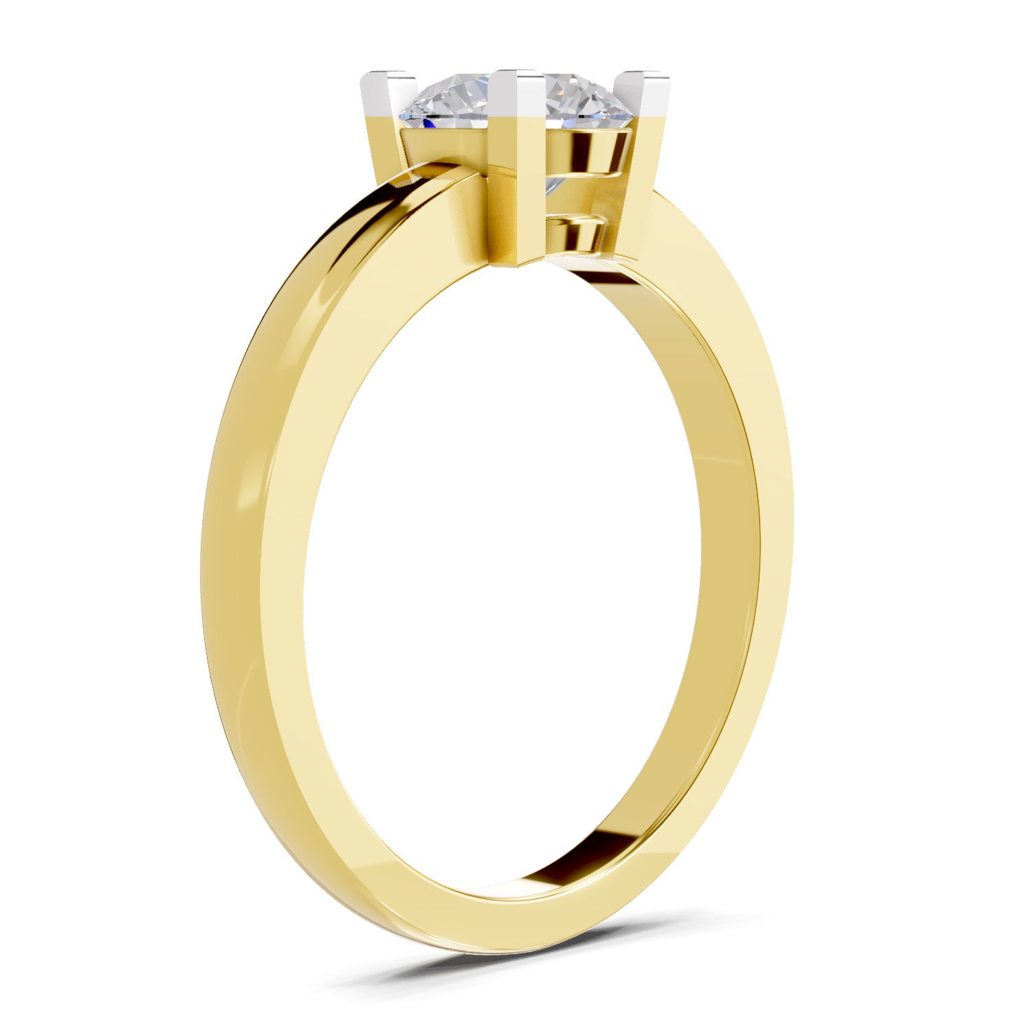 0.75 Carat Solitaire Diamond Engagement Ring | 14K Yellow Gold