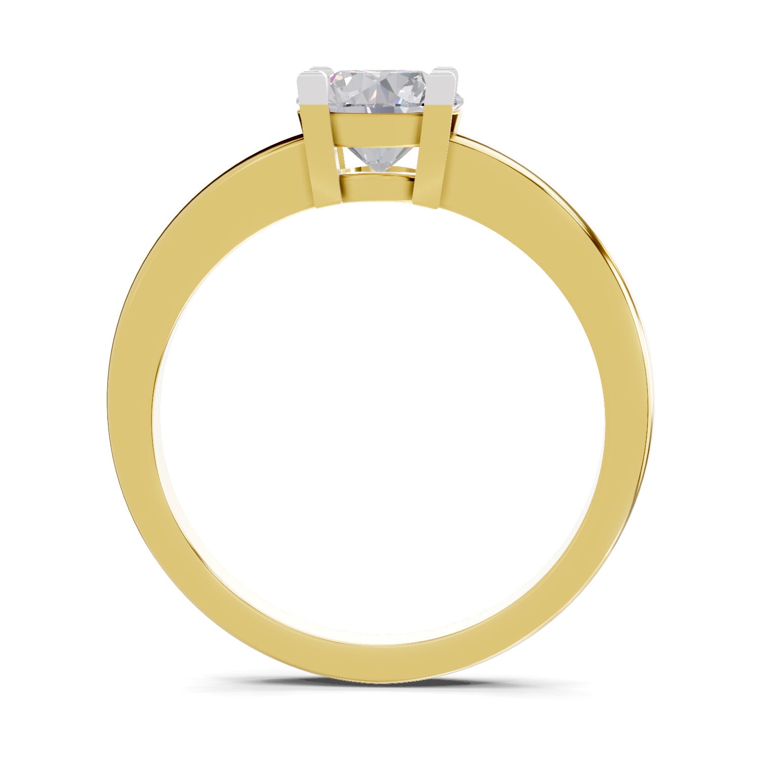 0.75 Carat Solitaire Diamond Engagement Ring | 14K Yellow Gold