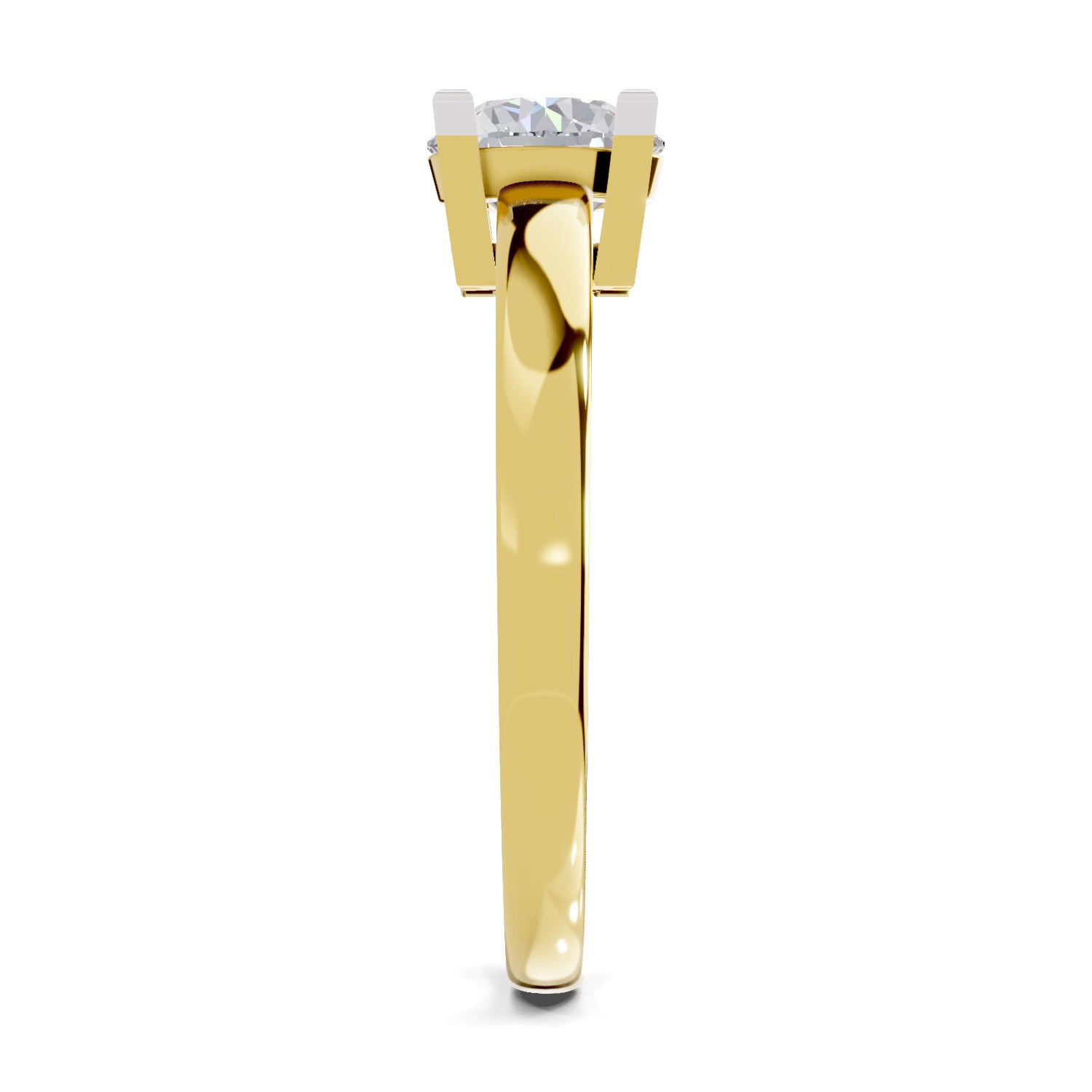 0.75 Carat Solitaire Diamond Engagement Ring | 14K Yellow Gold