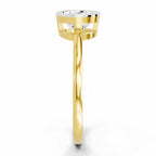 Bezel Solitaire Lab Grown Diamonds 0.15 Ct 14Kt Yellow Gold