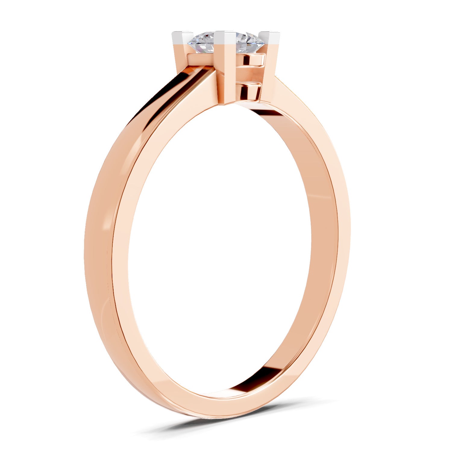 0.3 Carat Solitaire Diamond Engagement Ring | 14K Rose Gold