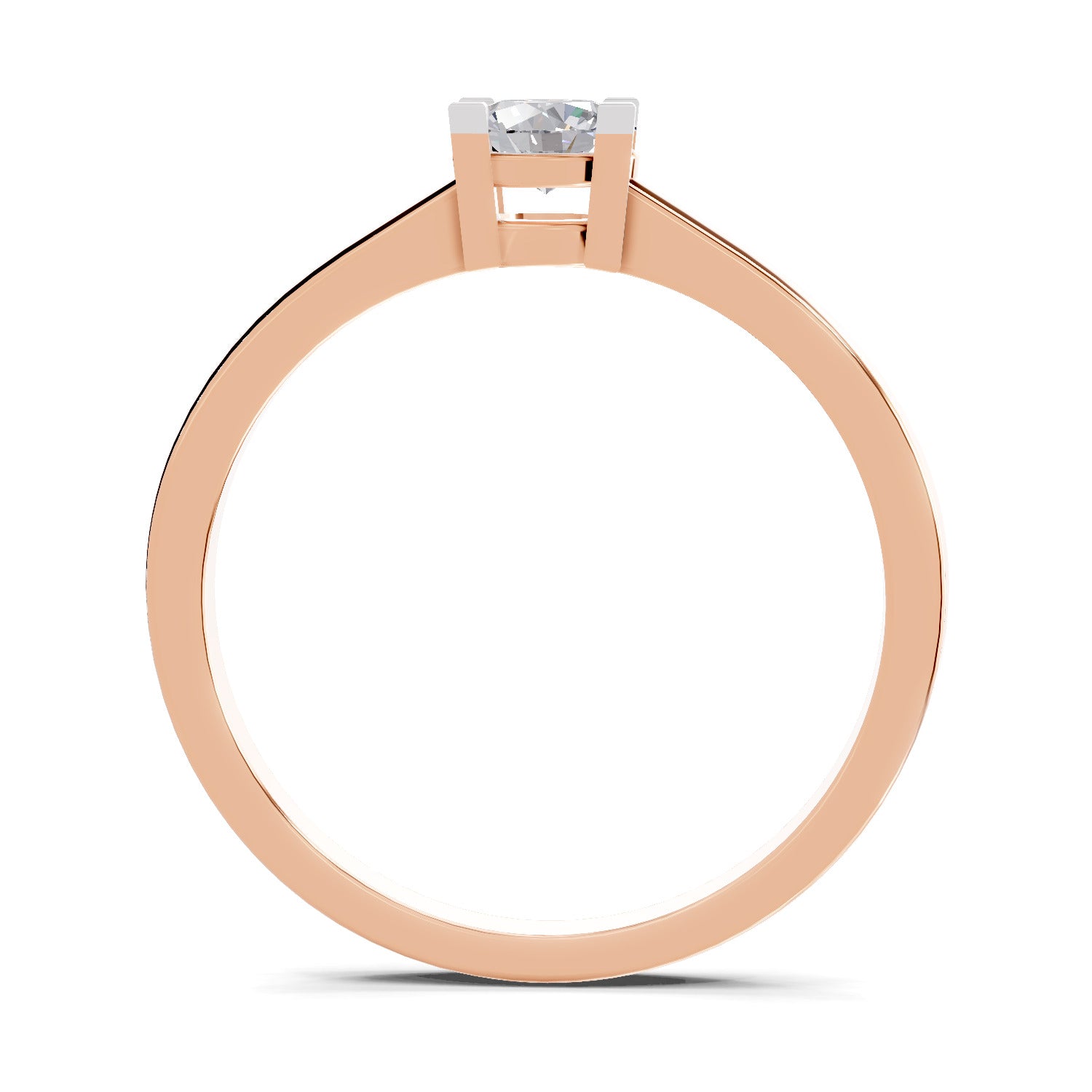 0.3 Carat Solitaire Diamond Engagement Ring | 14K Rose Gold