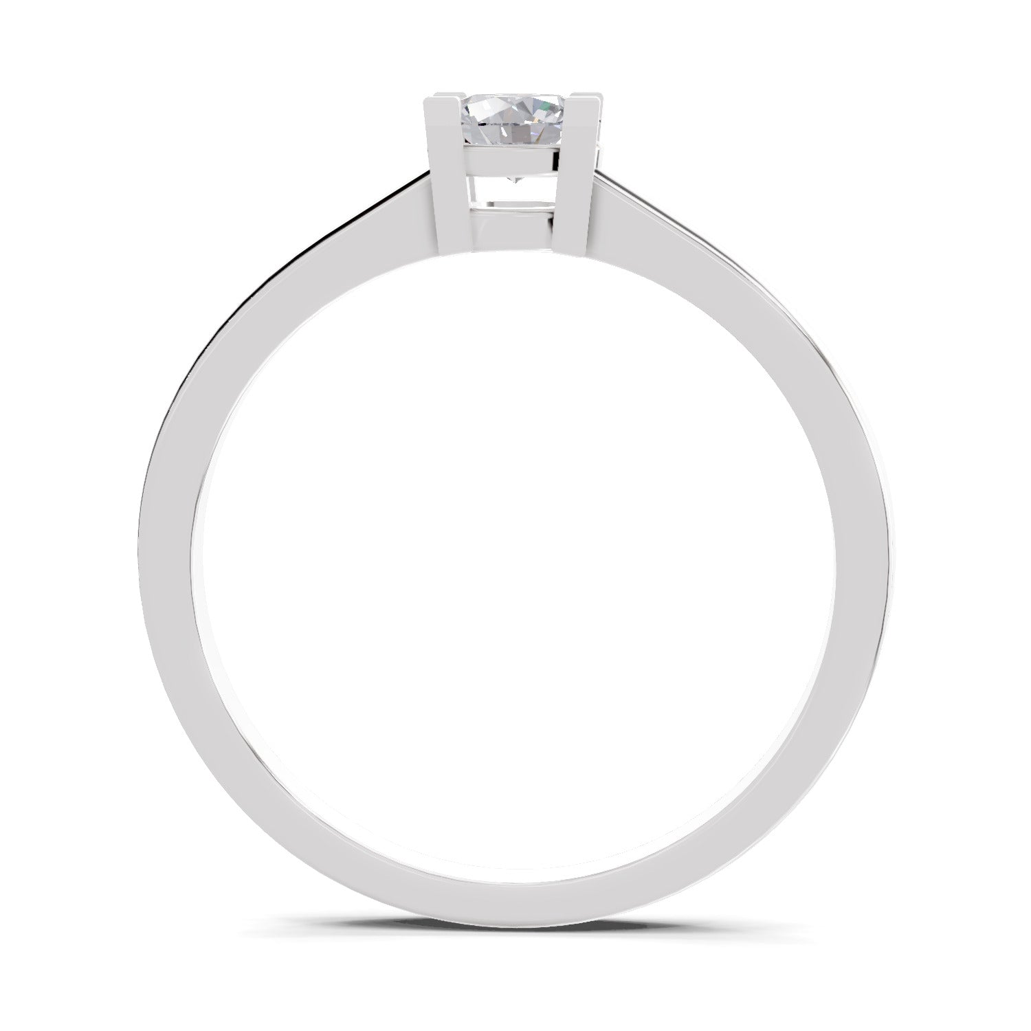 0.3 Carat Solitaire Diamond Engagement Ring | 14K White Gold